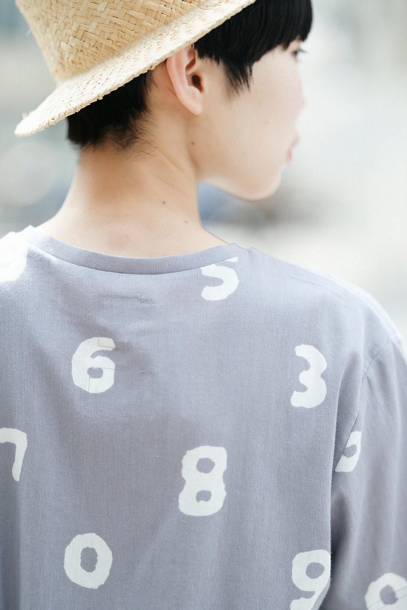 takashima chiku 40/40短袖T恤/so-su-u轻墨颜色（浅墨水）