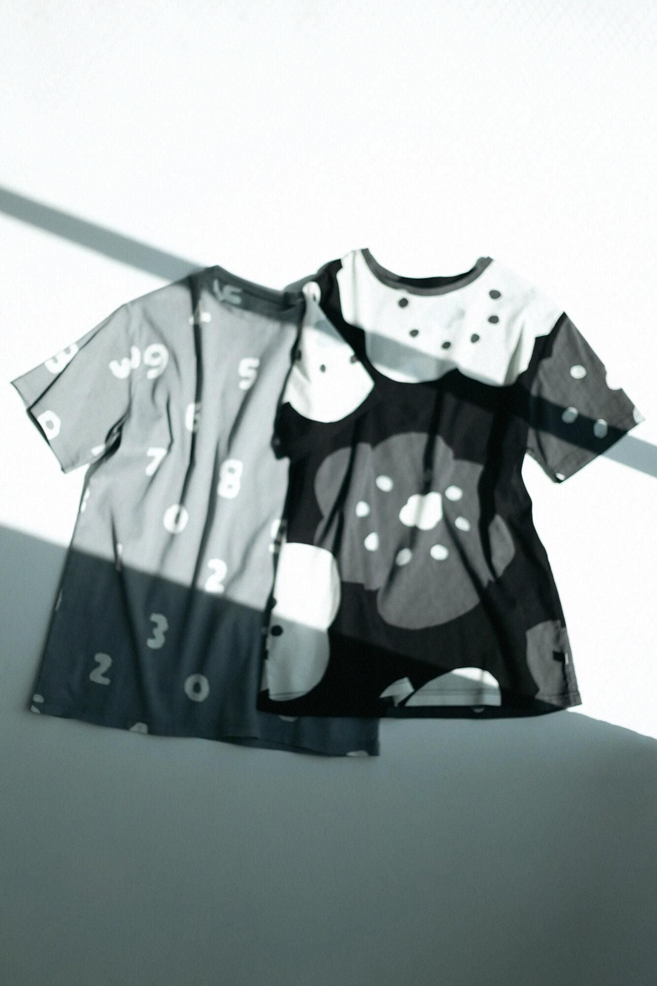 高島縮 40/40 半袖Tシャツ／SO-SU-U 薄墨色（うすずみいろ）