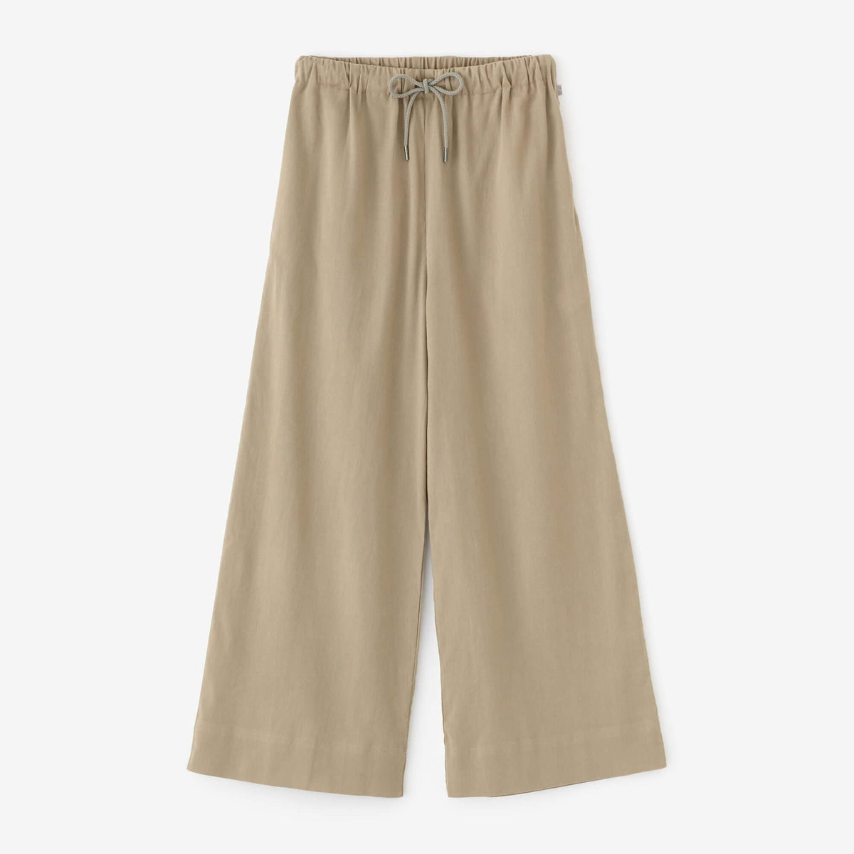 高島縮 40/40 ワイドパンツ 2.0／白橡（しろつるばみ）