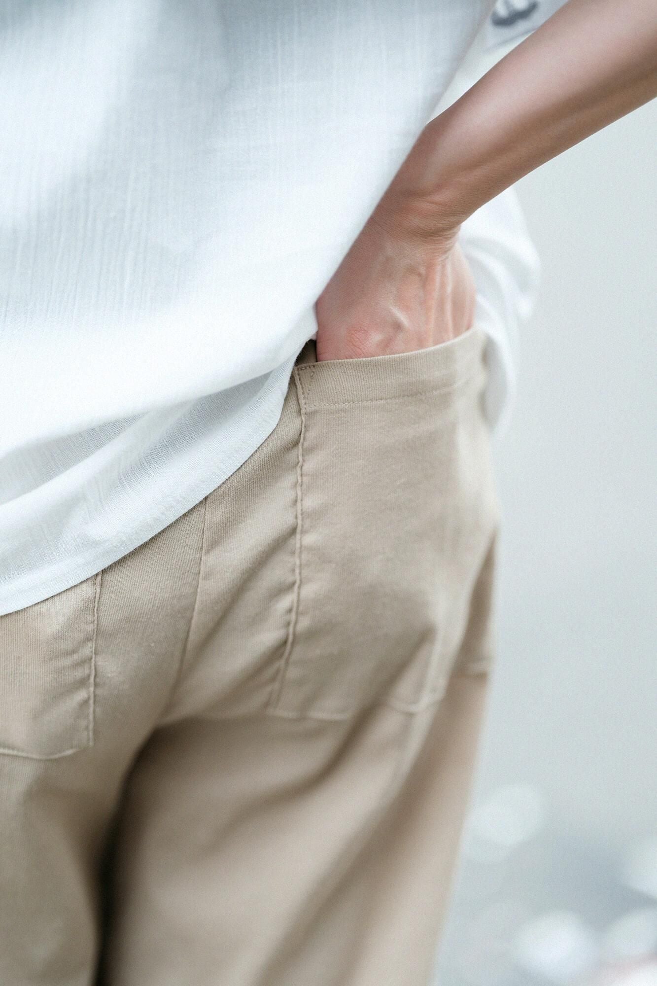 Takashima Jiji 40/40 pantalon large 2.0/chêne blanc