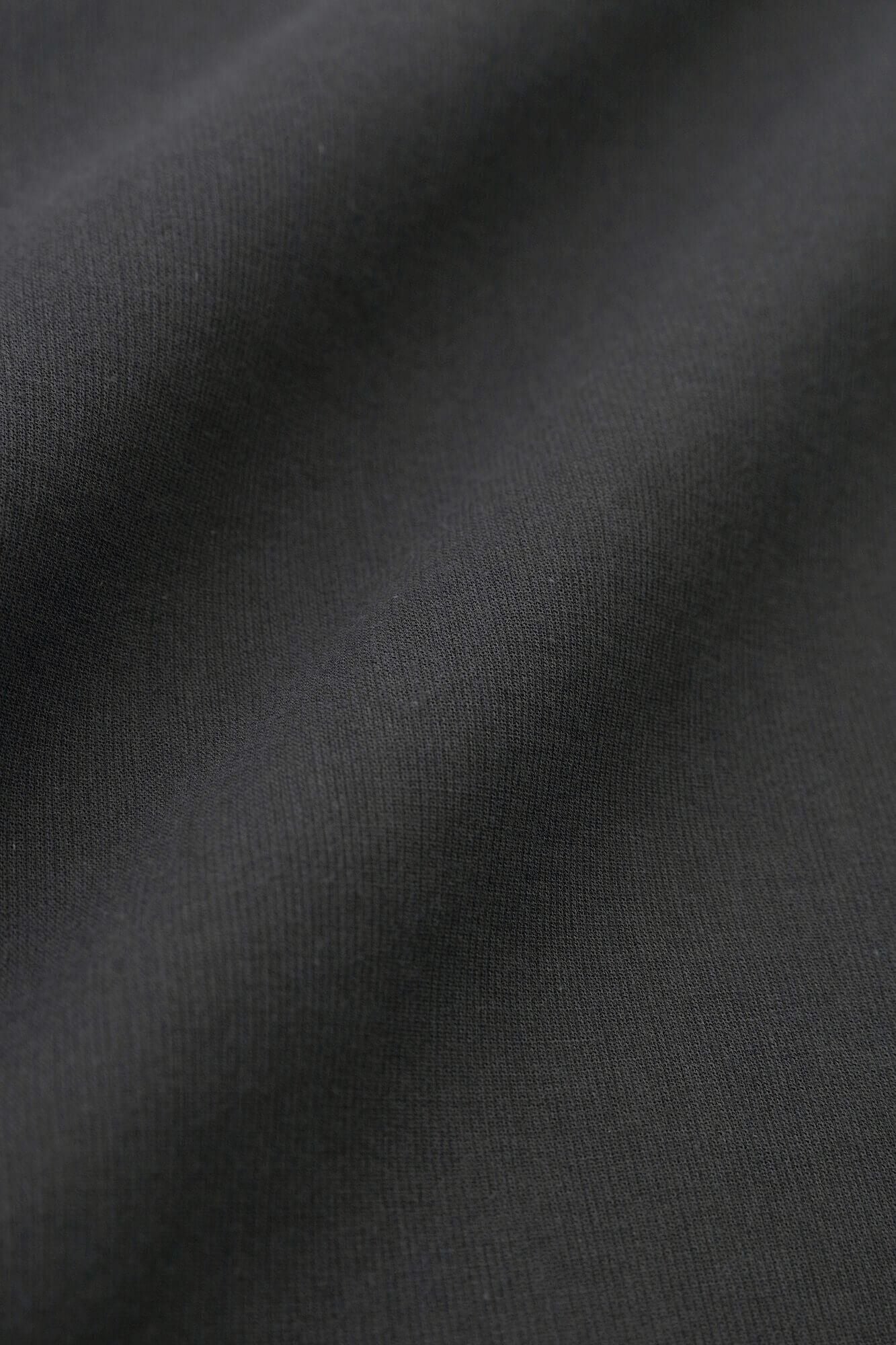 Chizimi Cotton 40/40 Wide Sleeve Boat Neck Tunic / Dark Lead Color