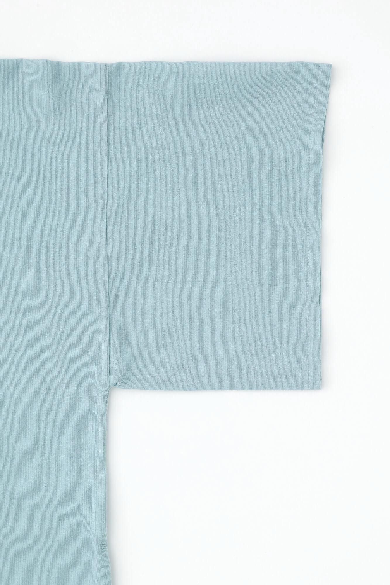 타카시마치지미 40/40 히라소데 보트넥 원피스/ Light Celadon (Ususeiji)