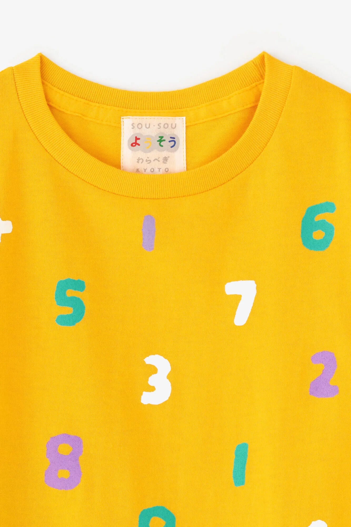 ●SO-SU-U十數 三色 短袖T-shirt／黄色