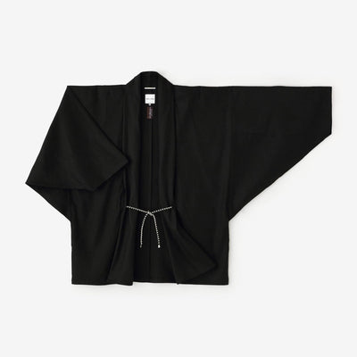 亚麻，伸展牛仔布，莫吉里袖子，短衣服，单（hithoe）/湿羽毛（螺母）