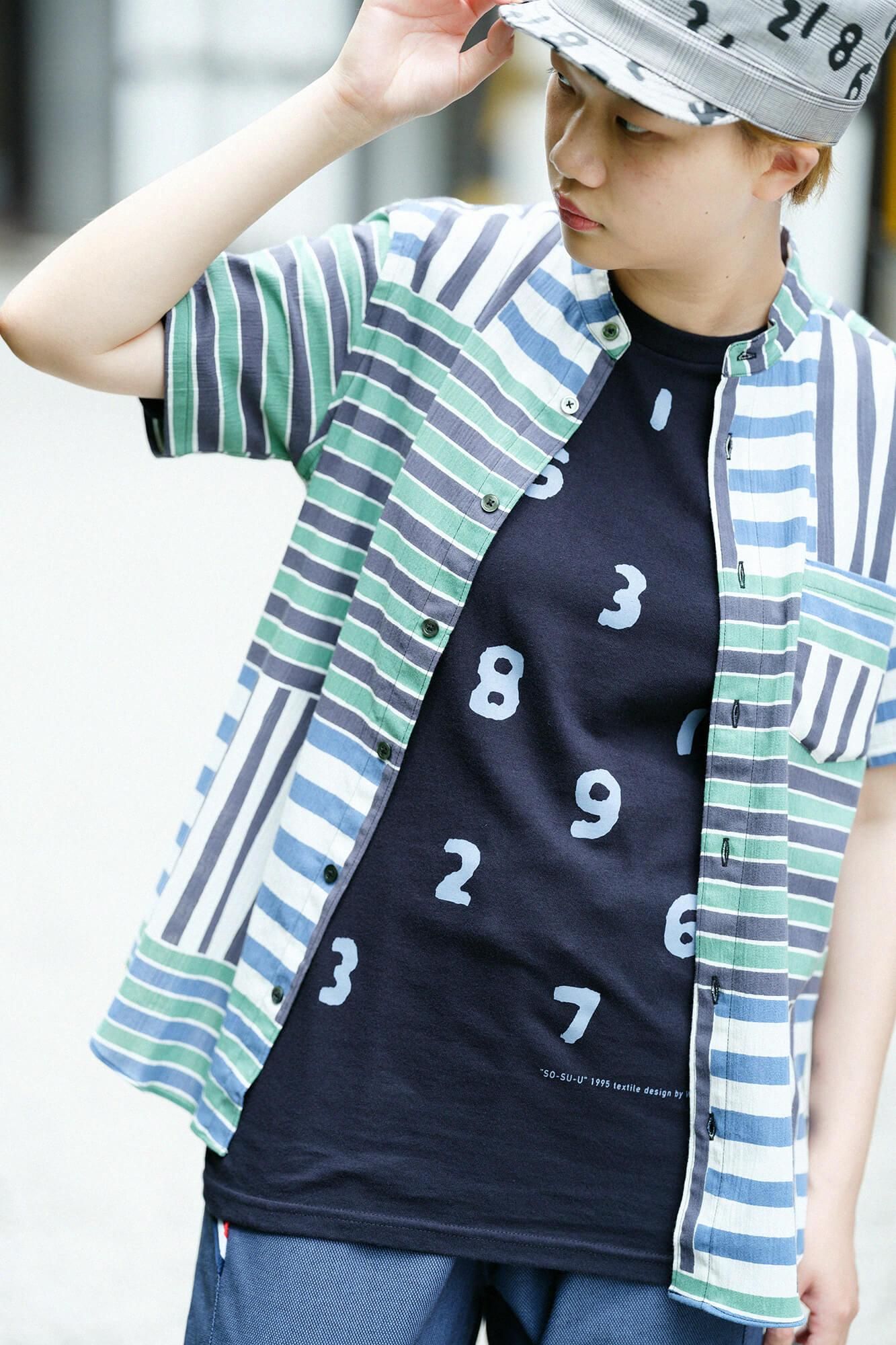 SO-SU-U Short Sleeve T-shirt [5.0]/ Navy