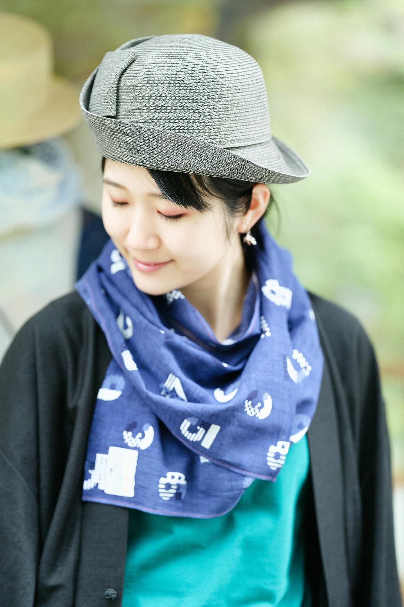 SOU・SOU 20th anniv. Isemomen Cotton Short Scarf / SO-SU-U in Special Day