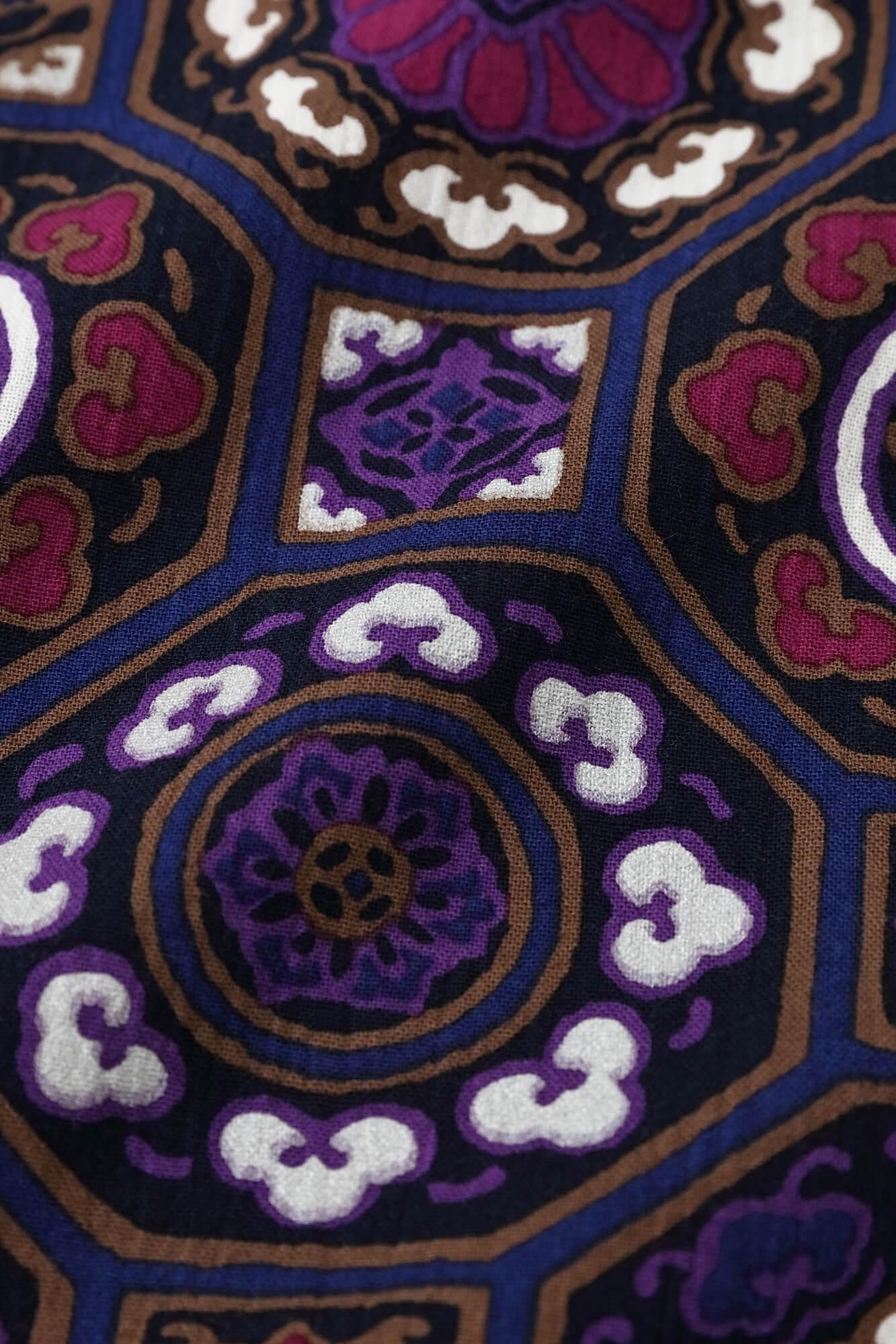 [僅限網絡]高島縮棉 20/20 闊腿褲 短版／華麗