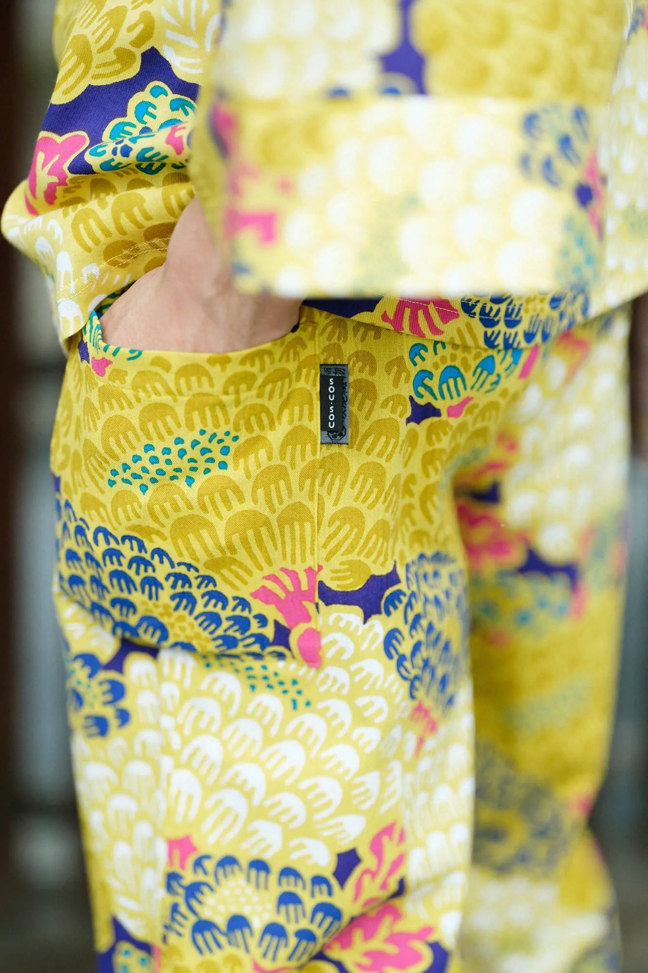 【net limited】Chizimi Cotton 20/20 Harem Pants／Kenran Bright▲