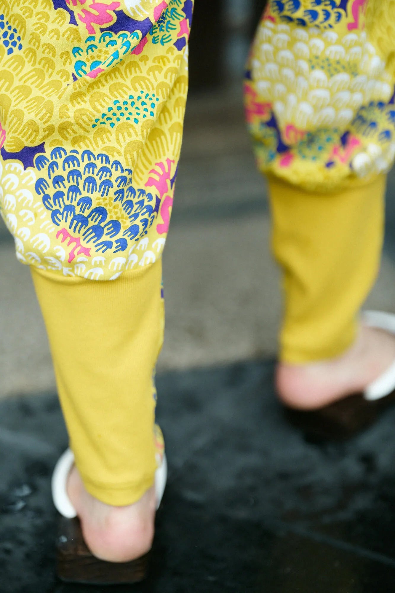 【net limited】Chizimi Cotton 20/20 Harem Pants／Kenran Bright▲