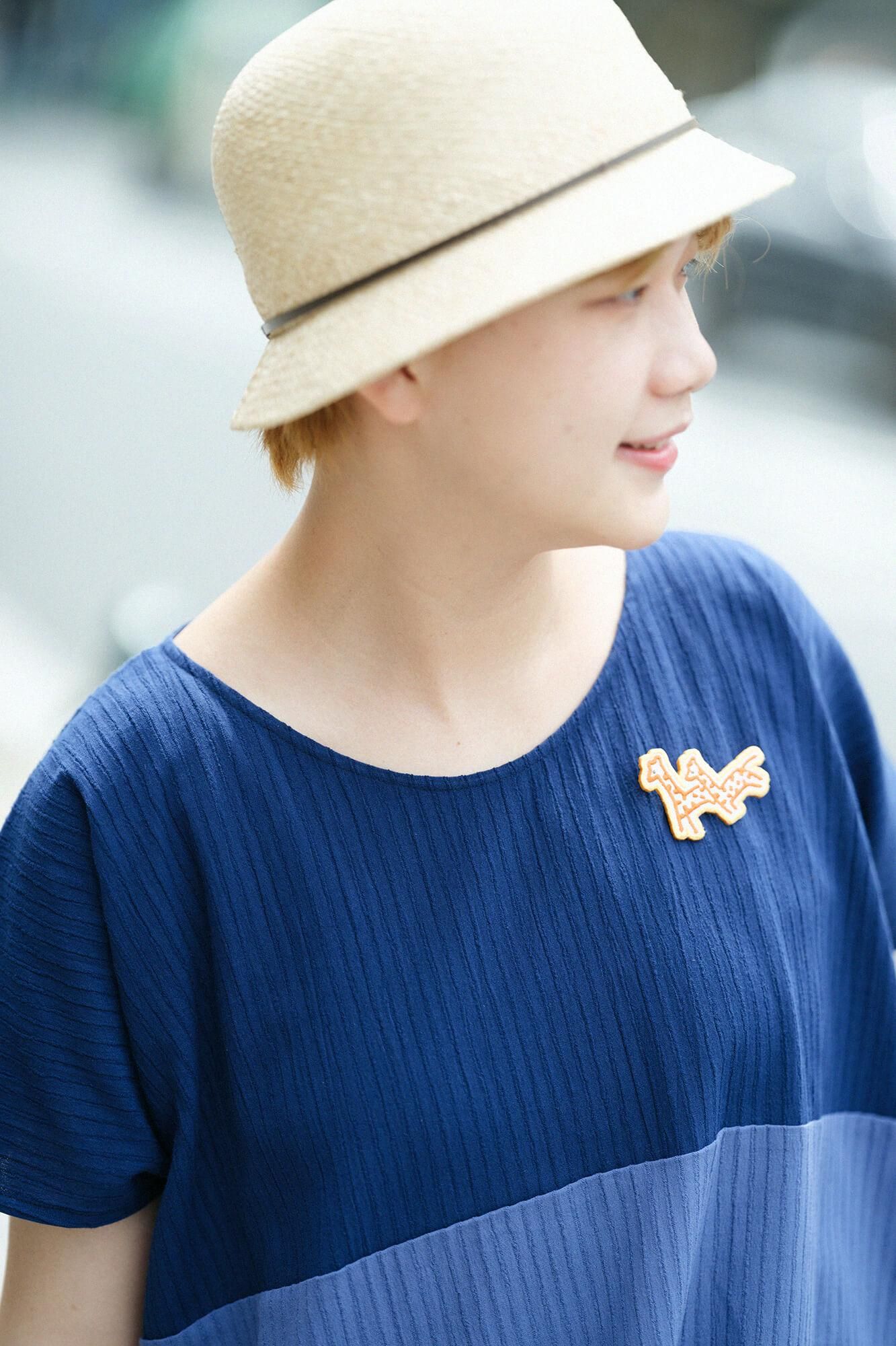 刺繍飾り（ししゅうかざり）／きりん