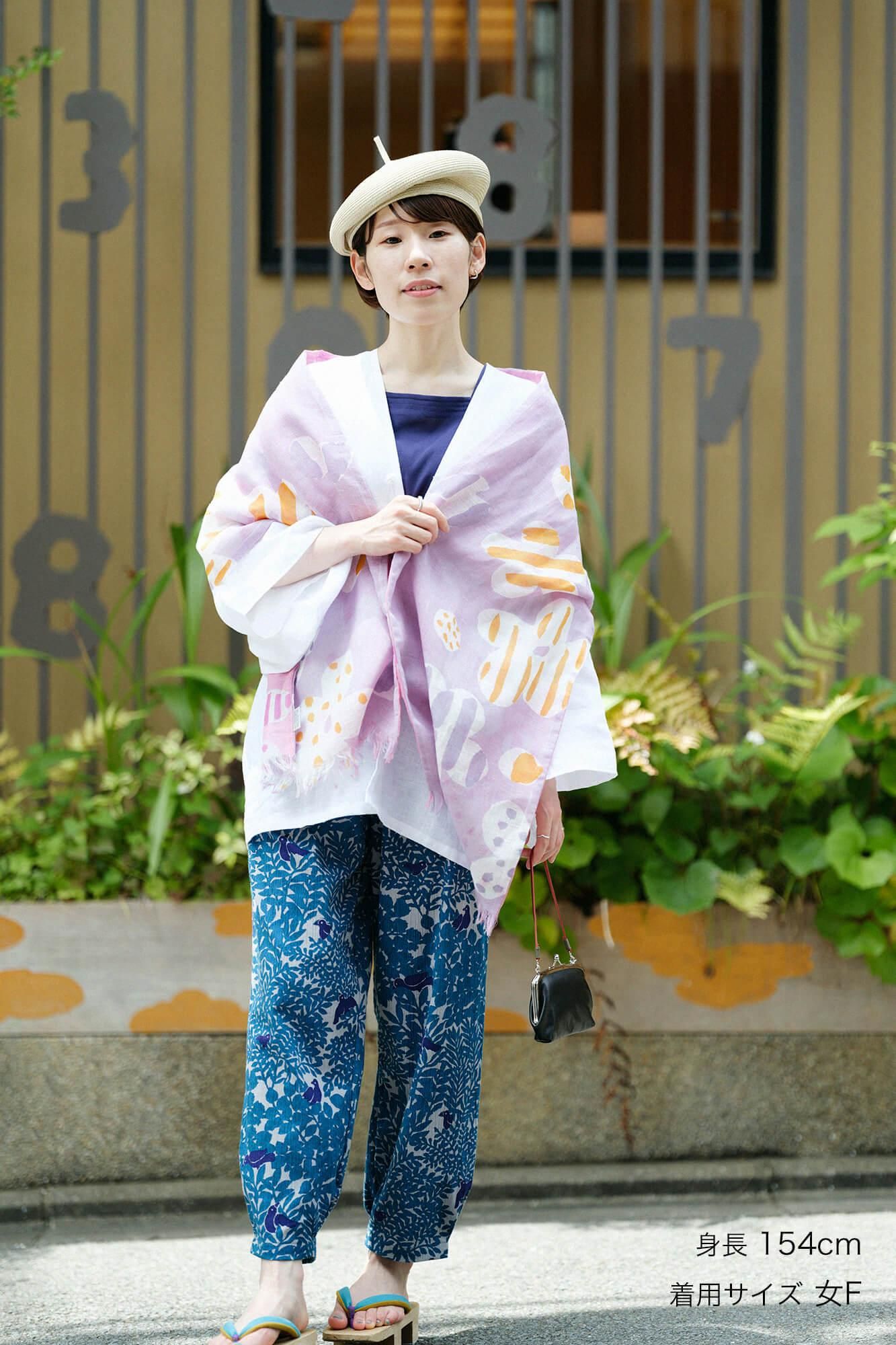 高島縮棉 20/20工人褲／鳥聲