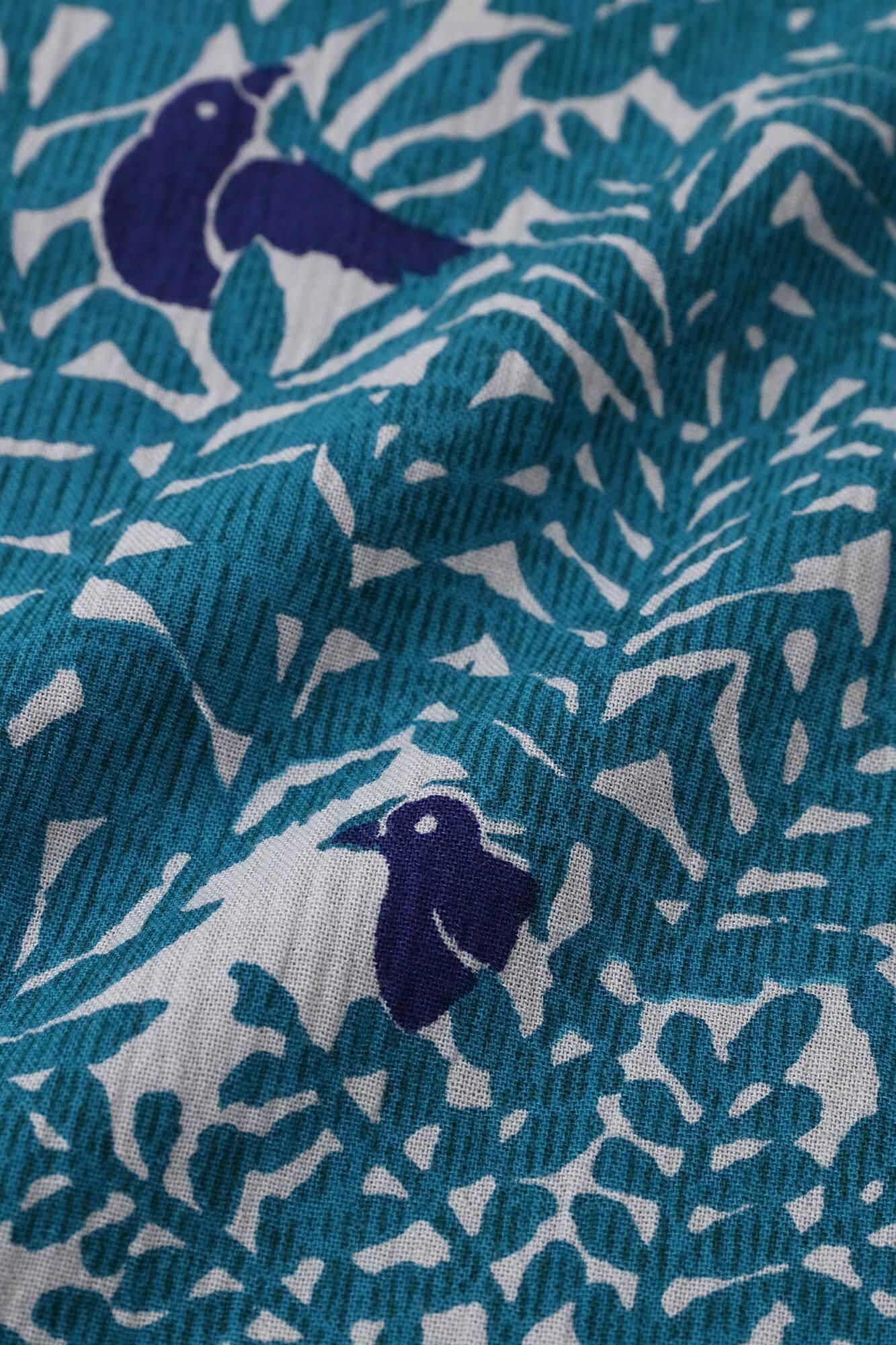 高島縮棉 20/20工人褲／鳥聲