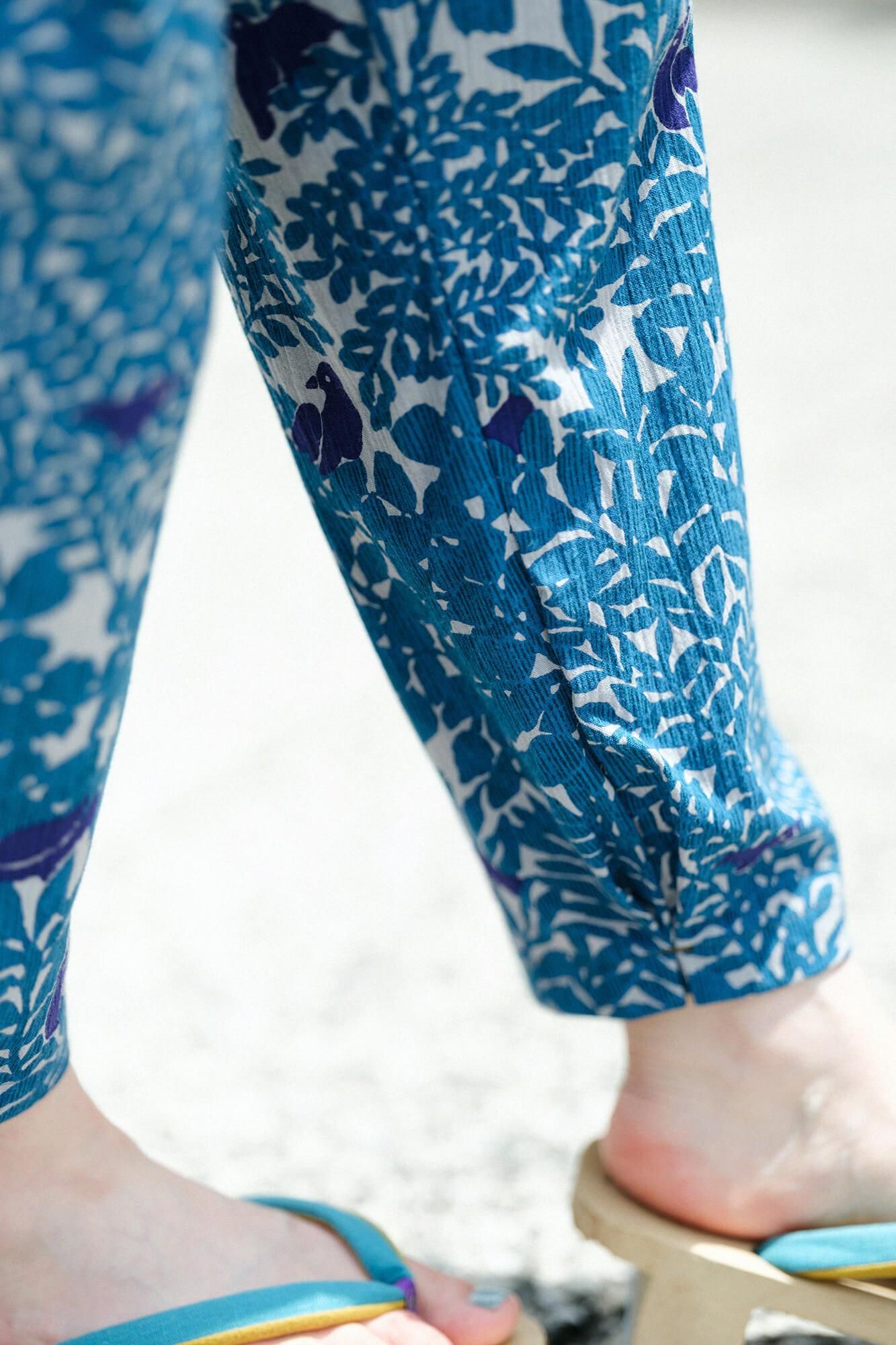 高島縮棉 20/20工人褲／鳥聲