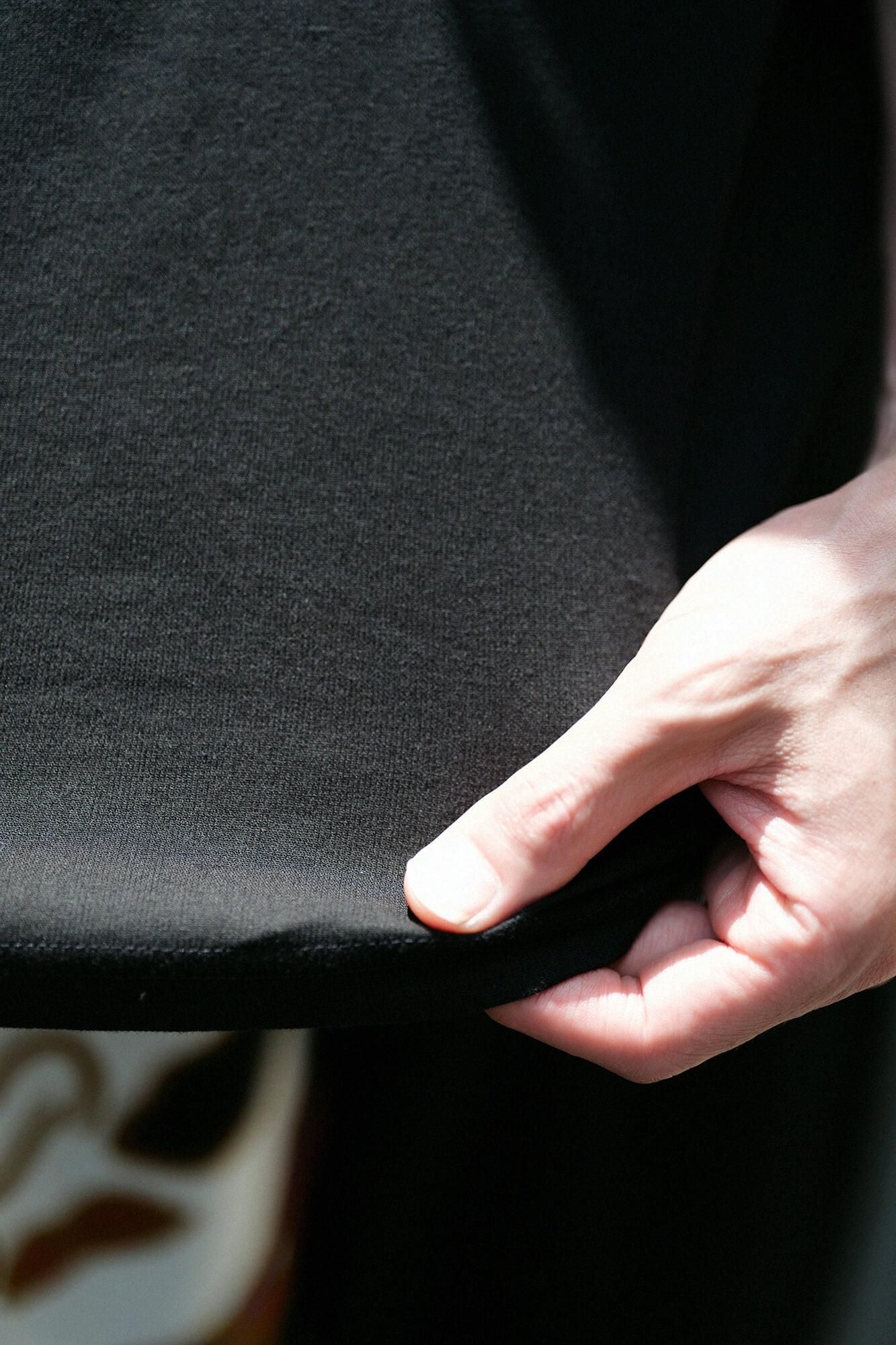 타카시마치지미 40/40 소매 없는항에리 후우비(Haneri Fuubi)/검은색