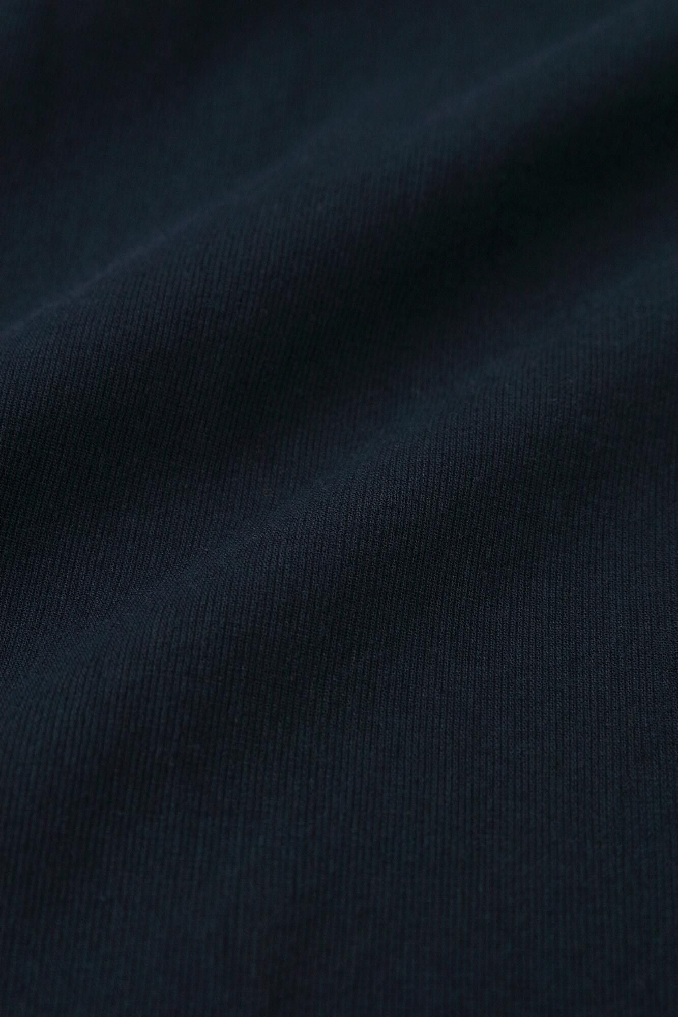 Chizimi Cotton 40/40 Sleeveless Fubi Double Collar Shirt / Dark Blue