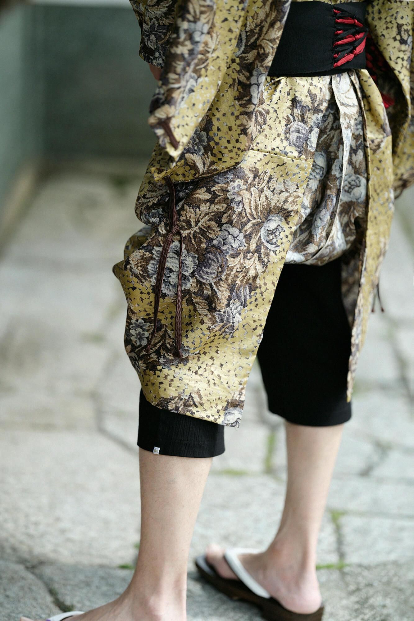 麻 帷子簡易和服／唐花之五花大綁