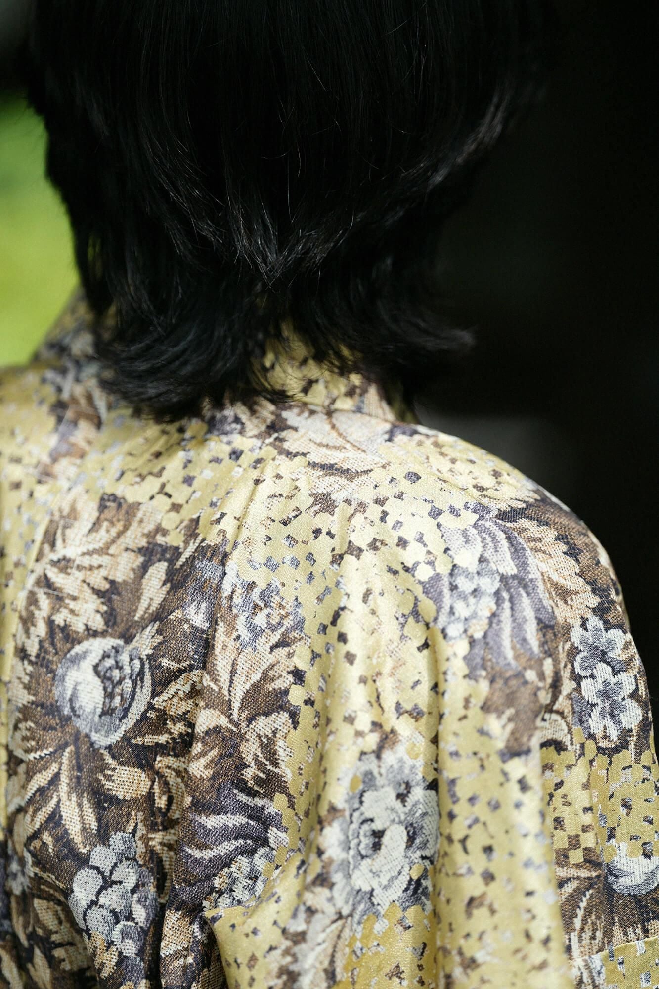 麻 帷子簡易和服／唐花之五花大綁