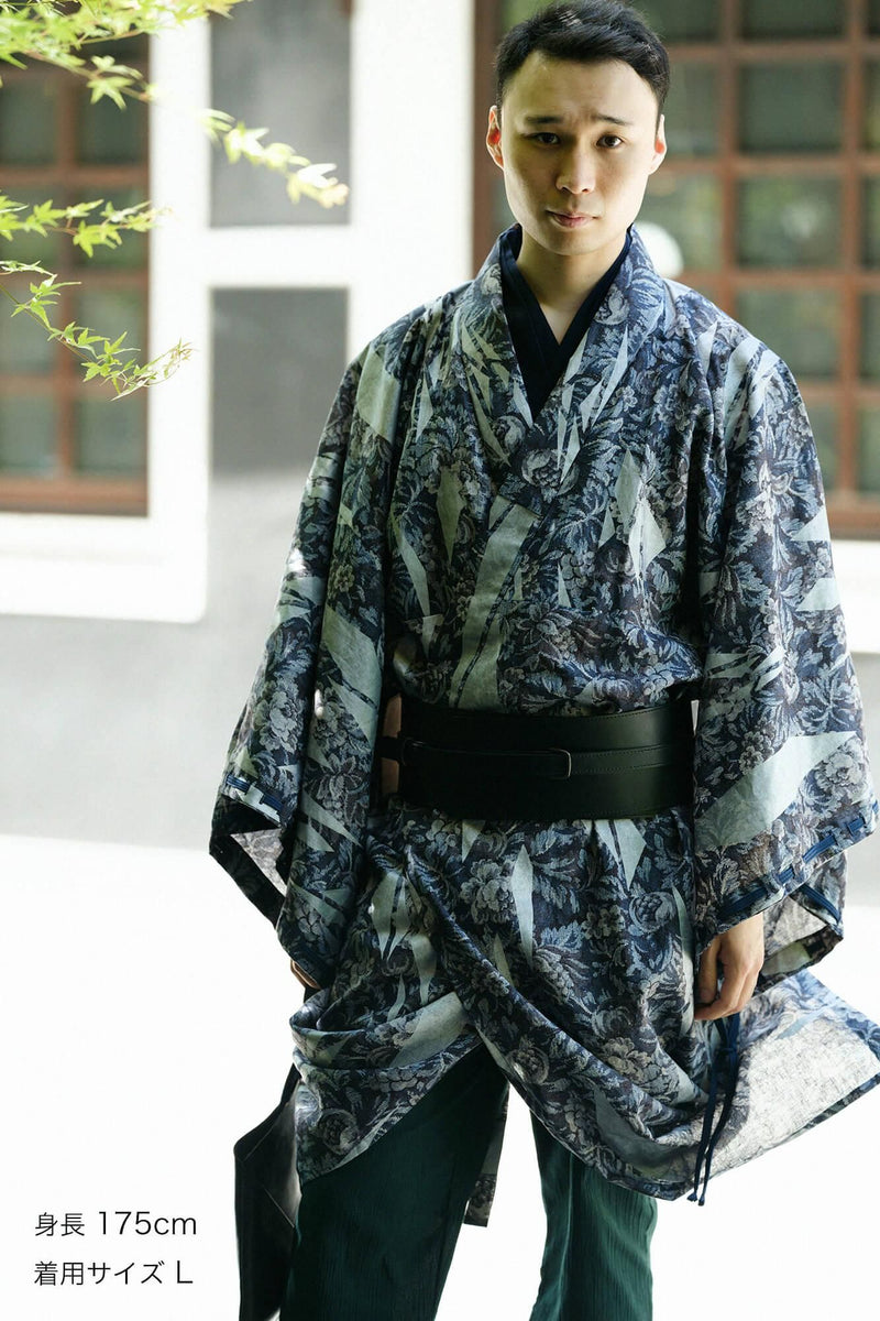 Roll-up Hem Simple Kimono