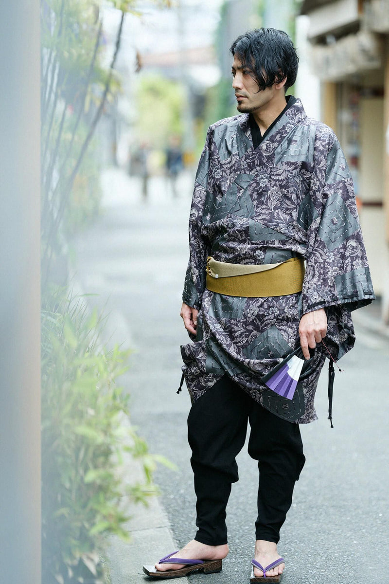 Roll-up Hem Simple Kimono