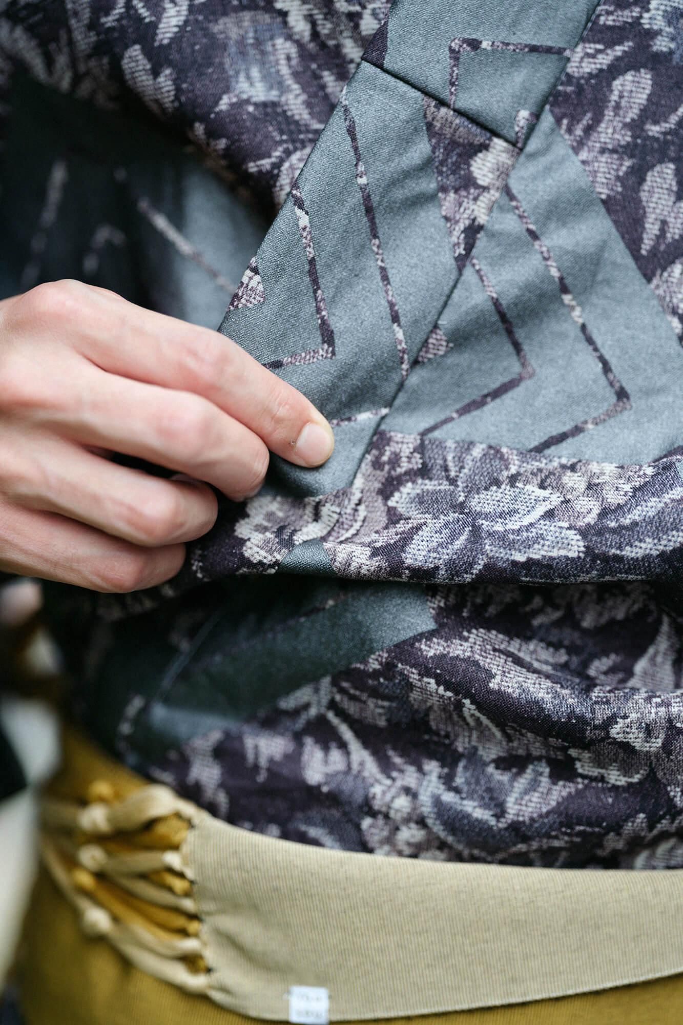 麻 帷子簡易和服（katabira）/唐花和山十八番