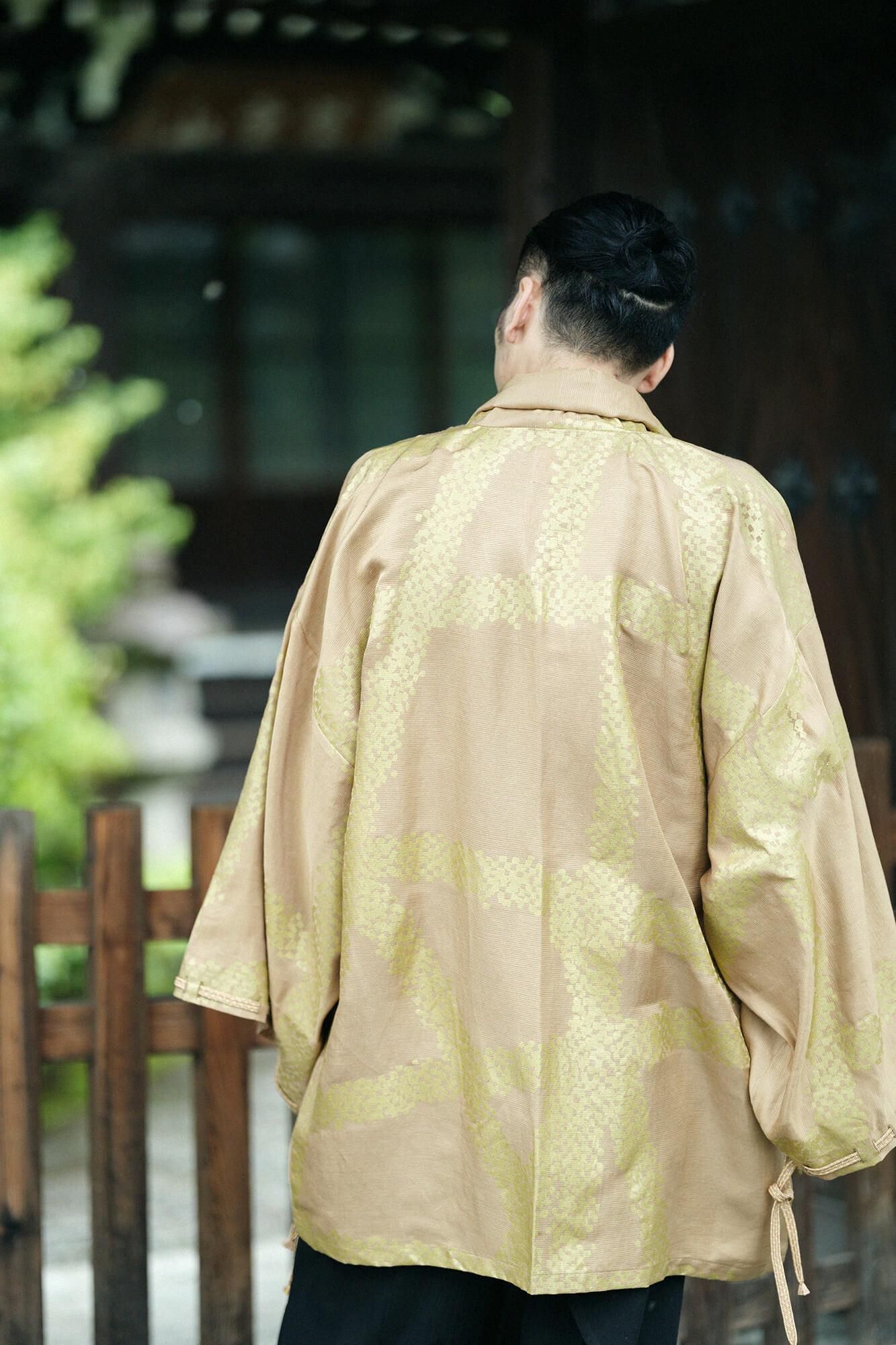 麻シルク 宮中袖（きゅうちゅうそで） 短衣（たんい） 単（ひとえ