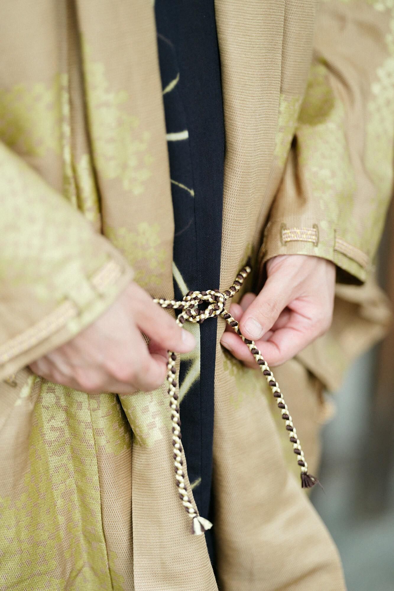 麻シルク 宮中袖（きゅうちゅうそで） 短衣（たんい） 単（ひとえ