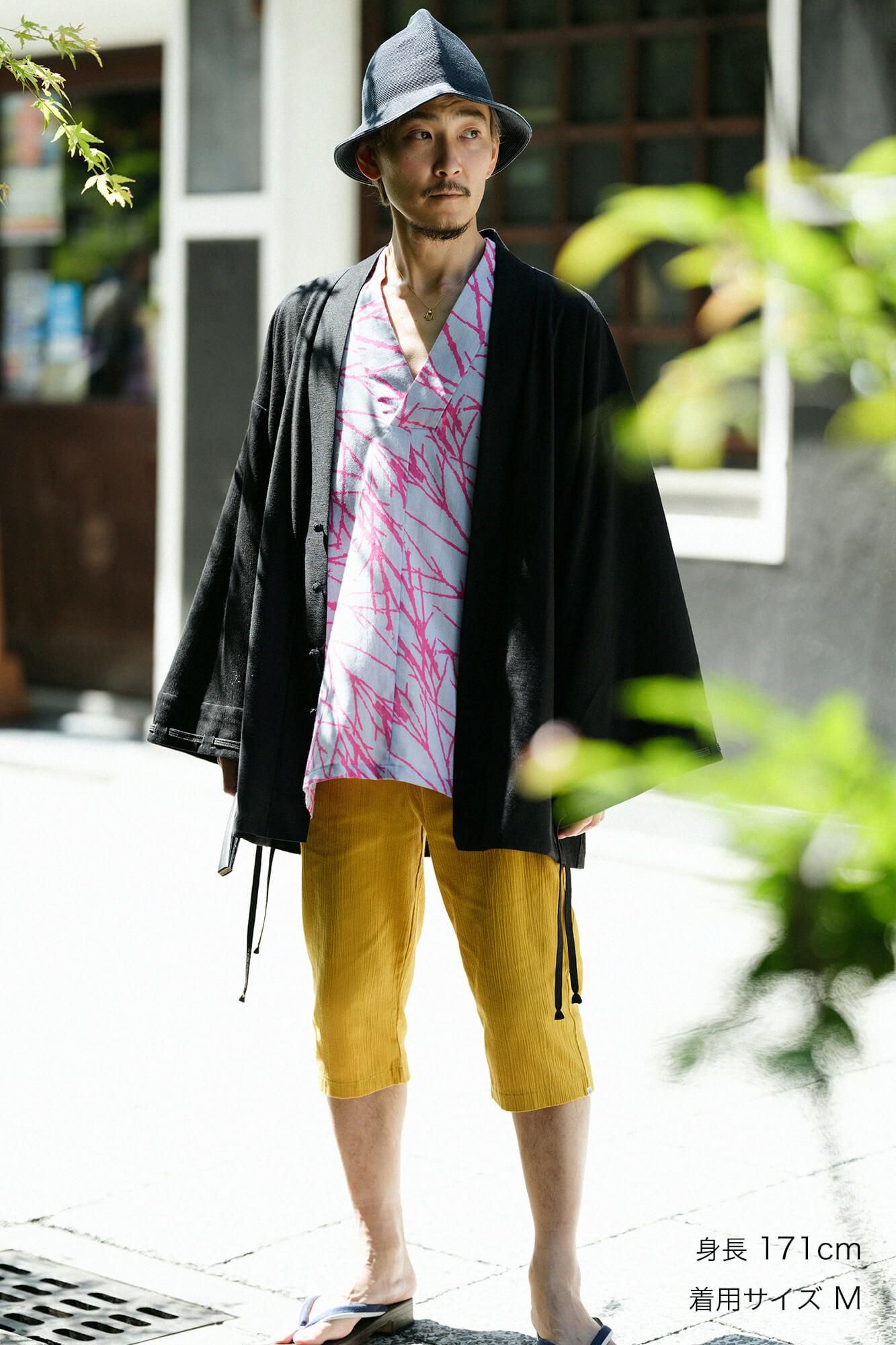 Chizimi Cotton 20/20 Skinny Pants／Golden Yellow(KogaNecolour)