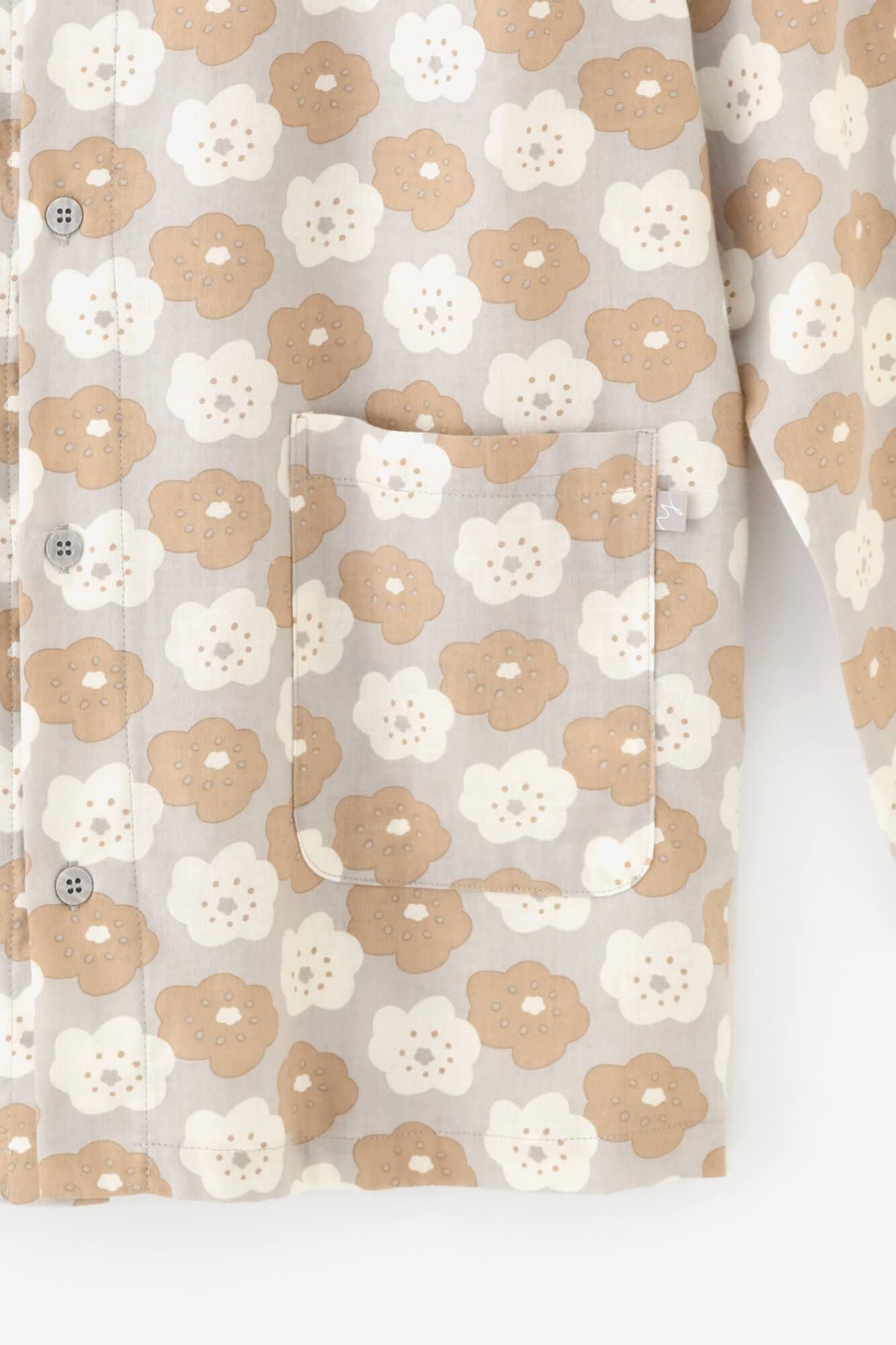 Takashima Plain Weave Textile Pajama / Smile