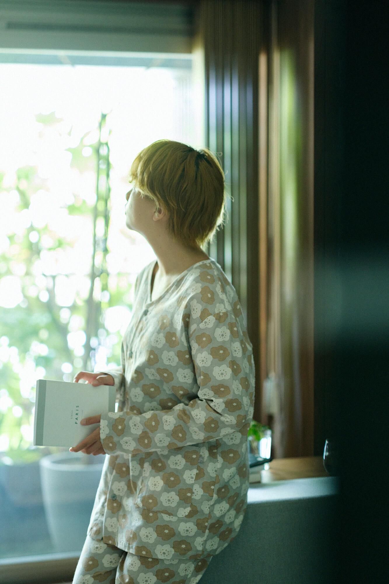 Takashima Plain Weave Textile Pajama / Smile