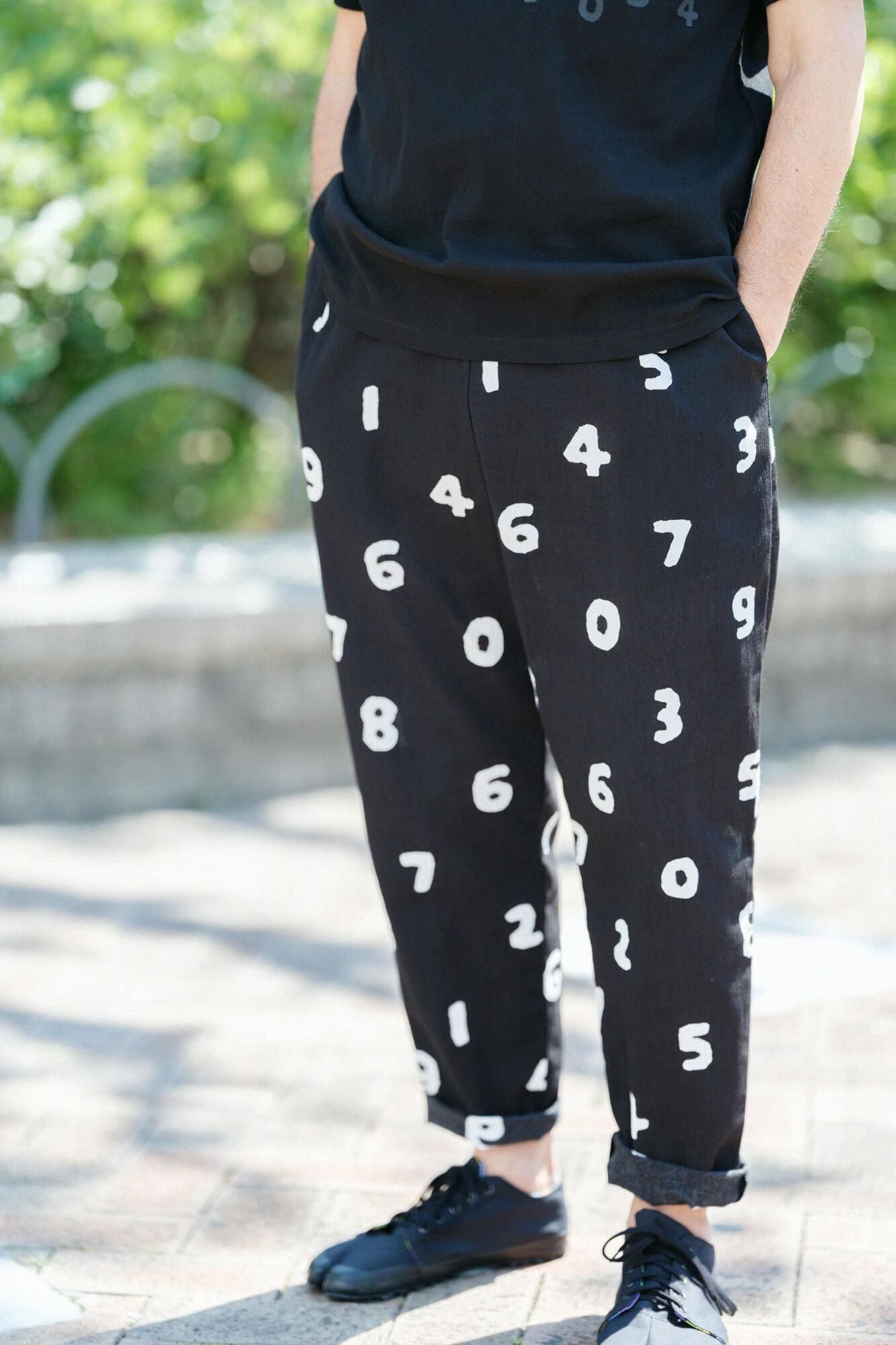 【官網限定】高島縮棉 20/20休閒窄管長褲/ SO-SU-U十數黑色