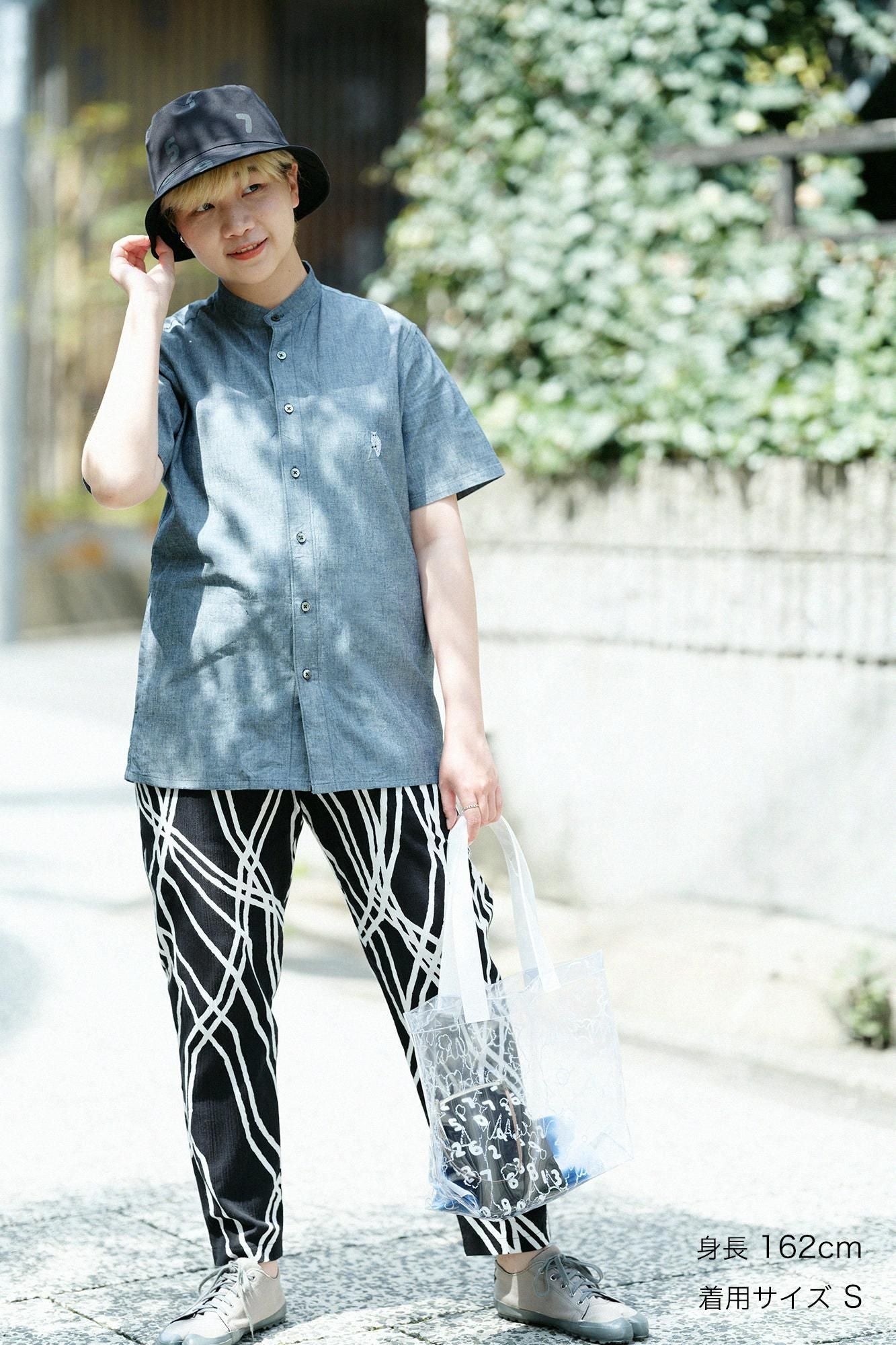 高島縮棉 20/20休閒窄管長褲／糾纏