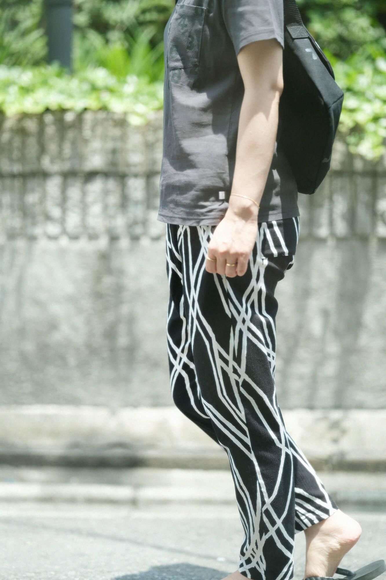 高島縮棉 20/20休閒窄管長褲／糾纏