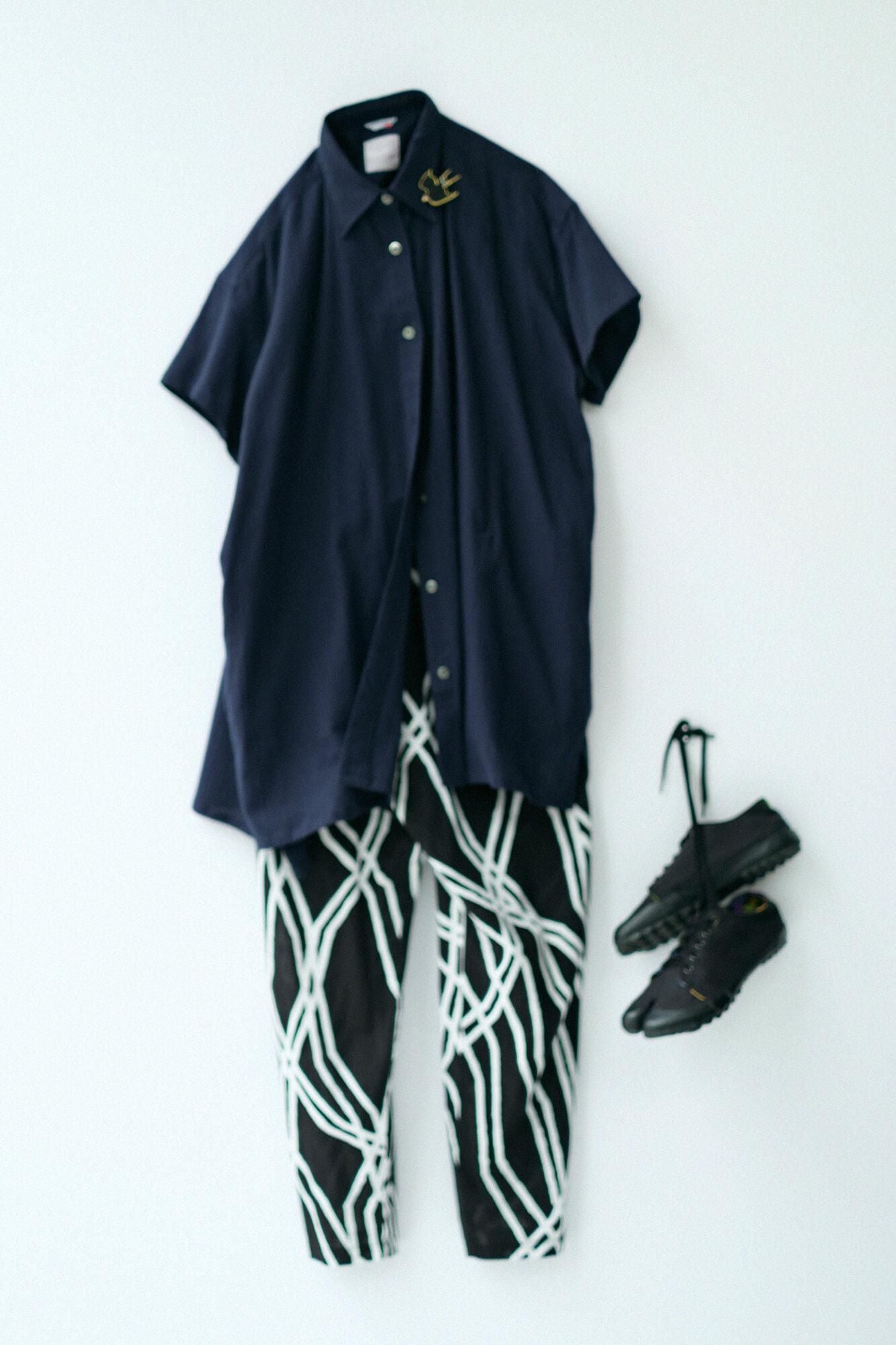 SOUSOU 高島縮　イージーテーパードパンツ 高島縮 20/20 イージーテーパードパンツ／はじける