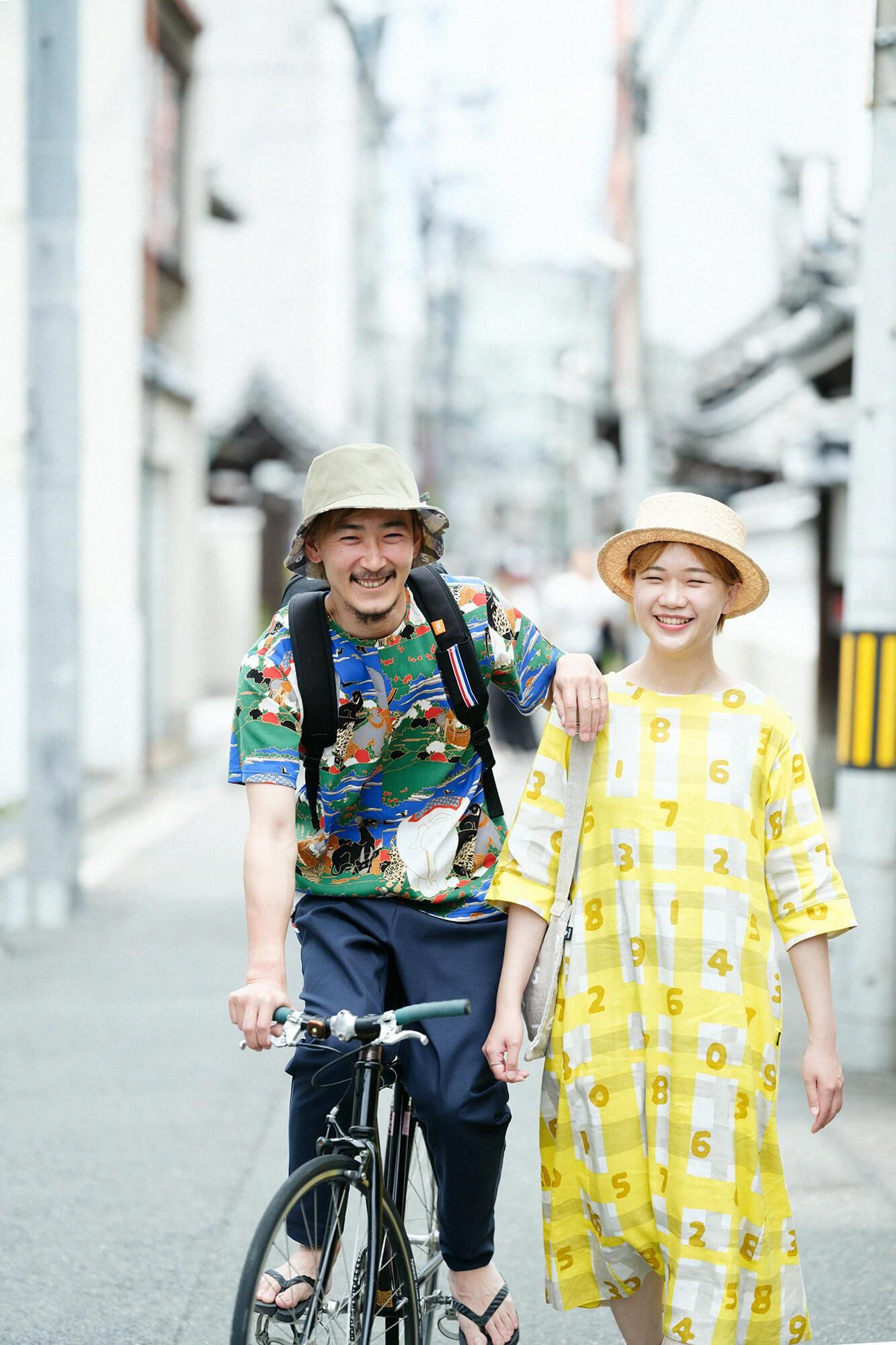 高島縮 40/40 半袖Tシャツ／若冲（じゃくちゅう） 鳥獣花木図屏風（ちょう
