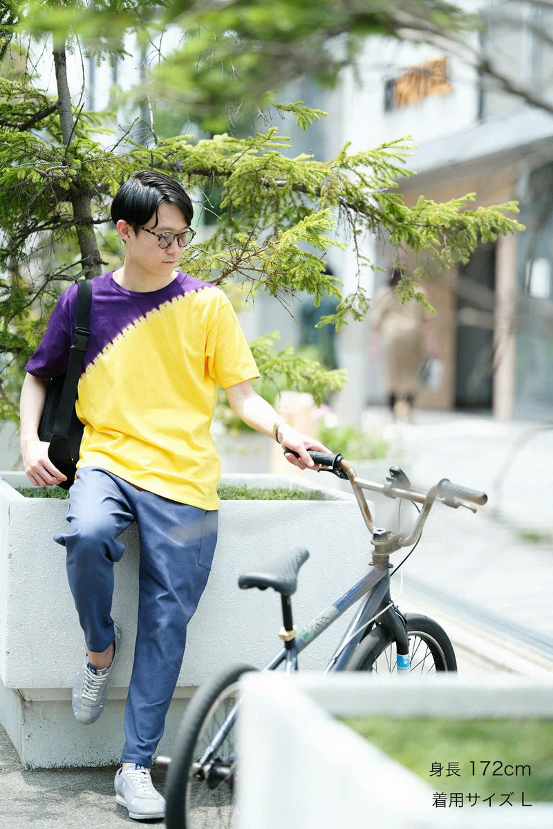 T-shirt teint à manches courtes