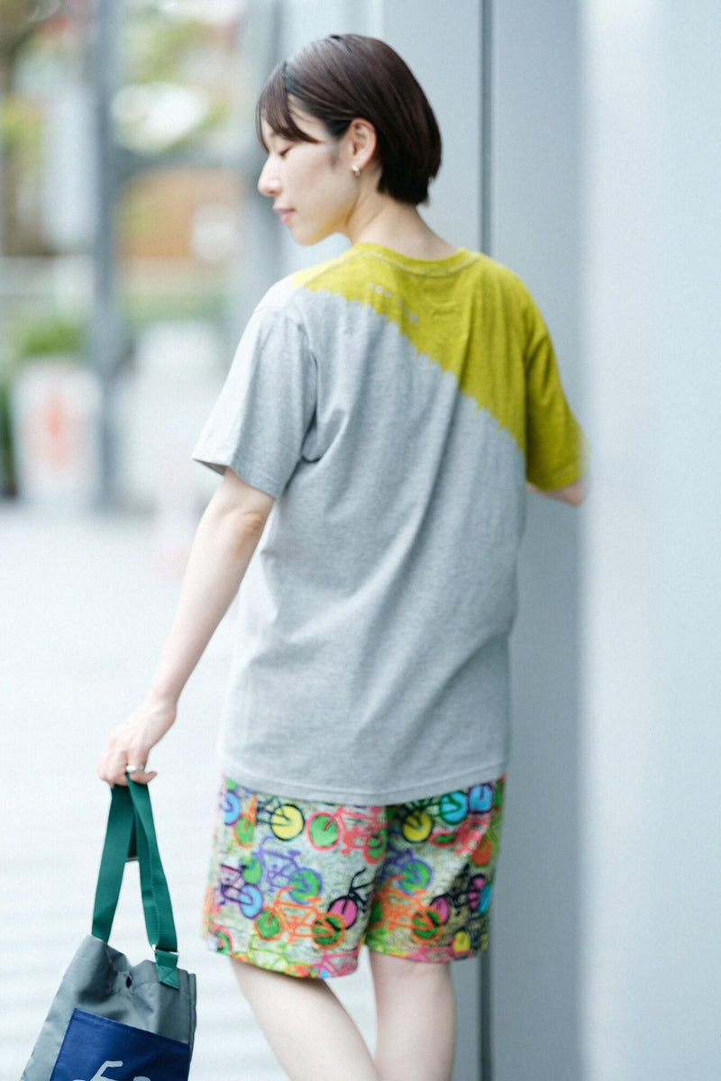 T-shirt teint à manches courtes