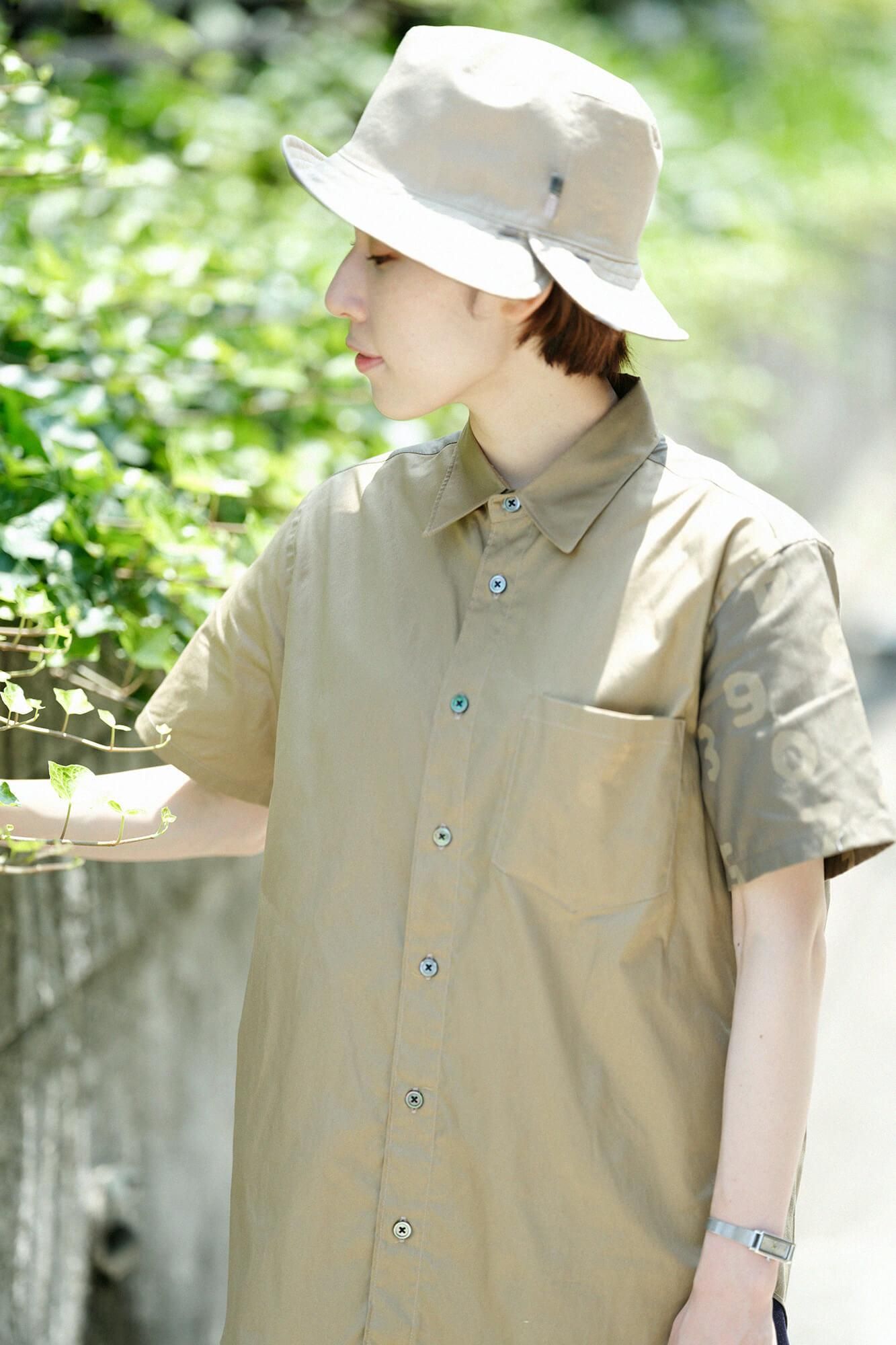 【net限定30%OFF】80双オックス 半袖シャツ／路考茶（ろこうちゃ）×SO-SU-U昆（こん） 上下（しょうか）