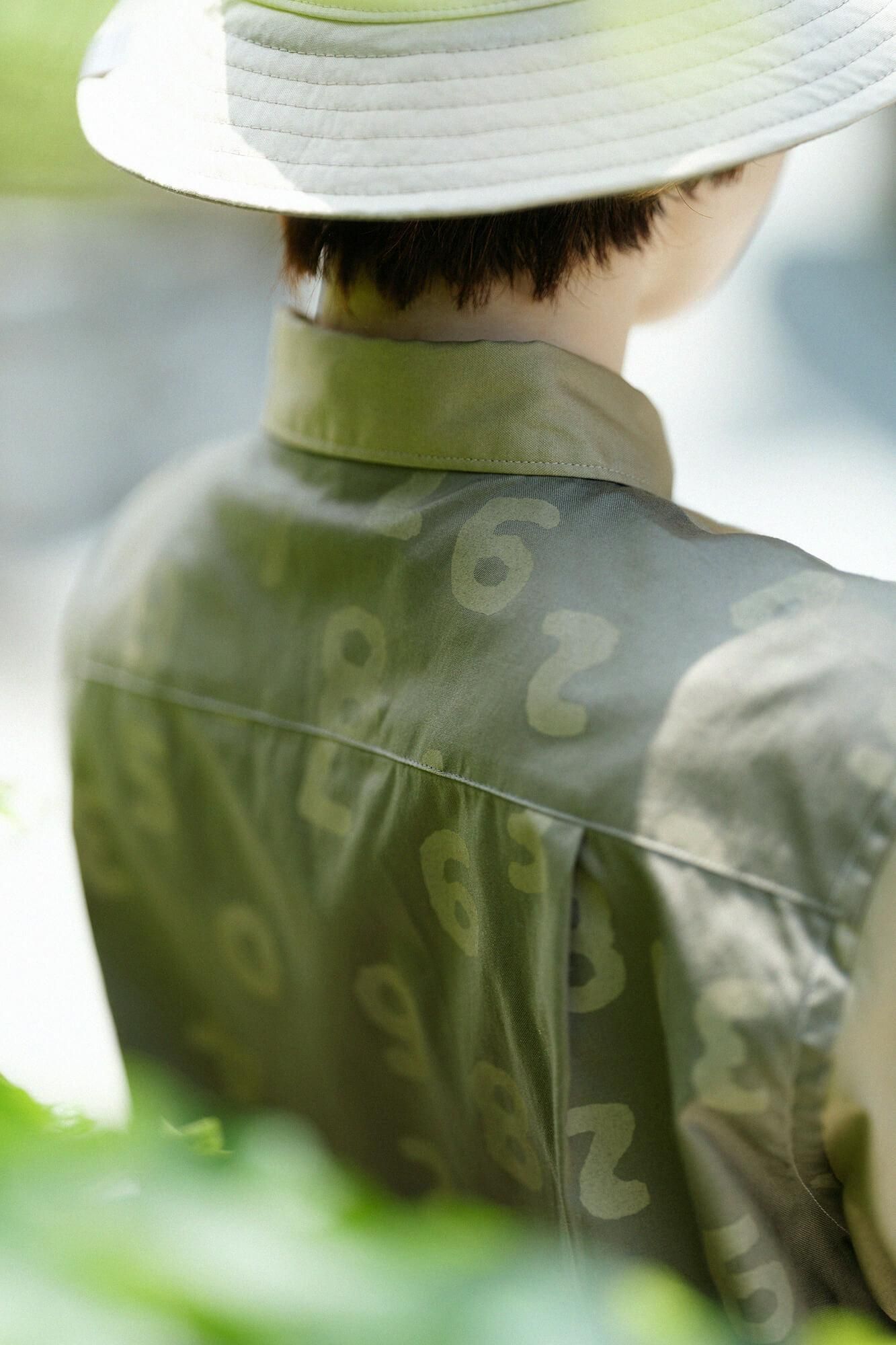 【net限定30%OFF】80双オックス 半袖シャツ／路考茶（ろこうちゃ）×SO-SU-U昆（こん） 上下（しょうか）