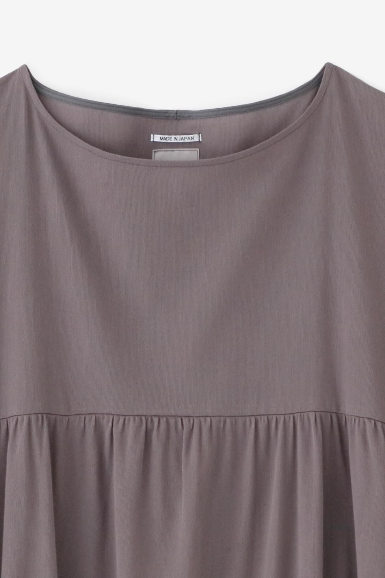 高岛四目 40/40 皱纹一件/鸠羽根津