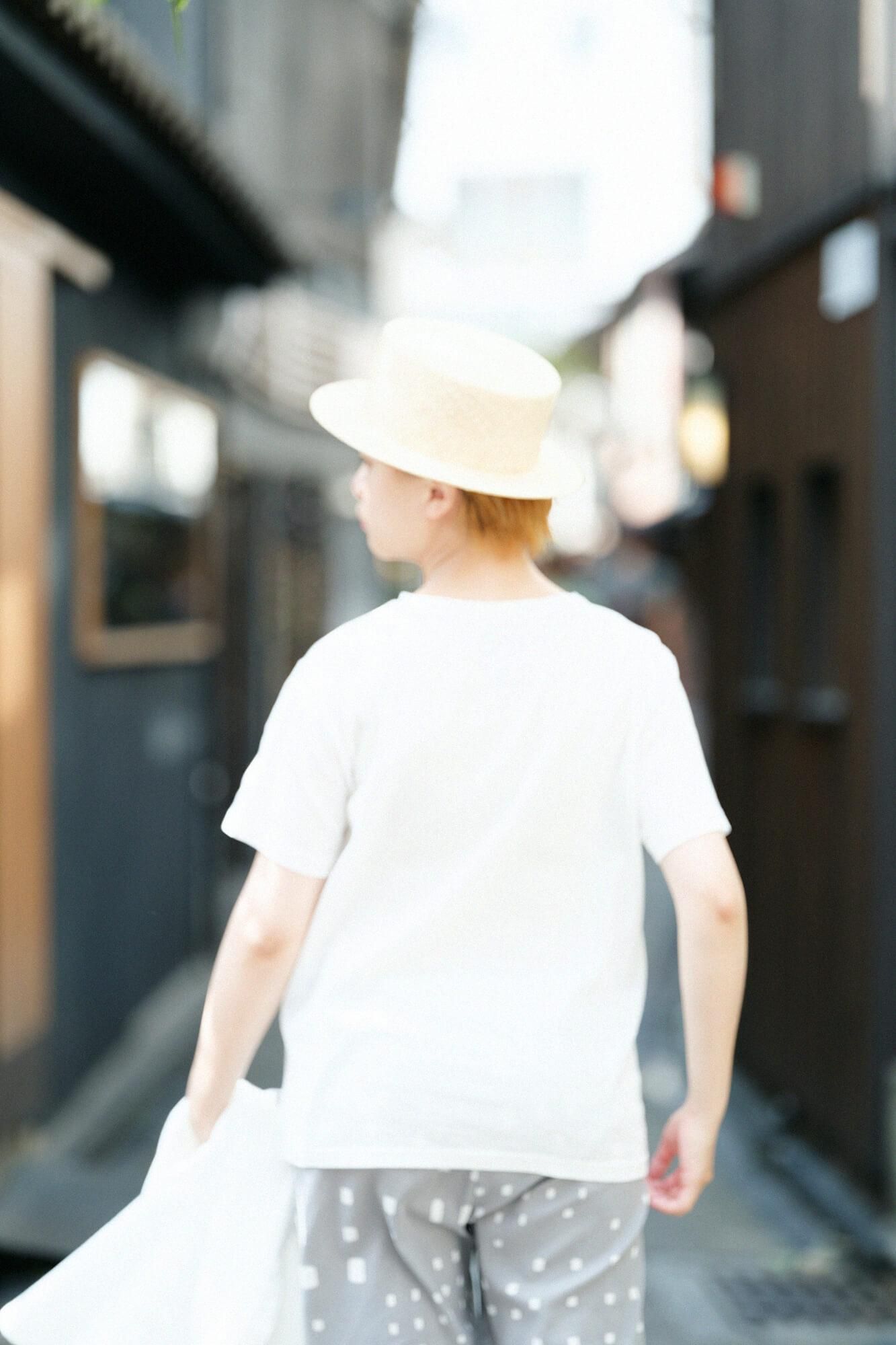 高島縮 40/40 半袖ポケットTシャツ／つくも×SO-SU-U昆