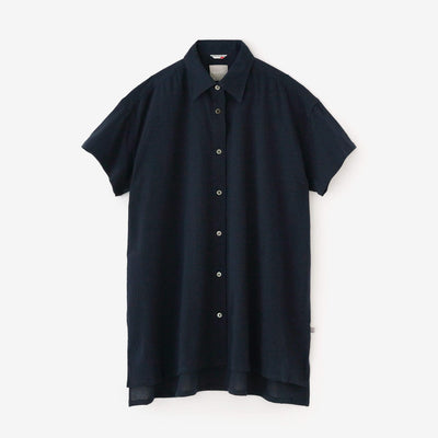 Takashima Chiku 20/20 Grand tunique à manches courtes / bleu marine (Tomekon)