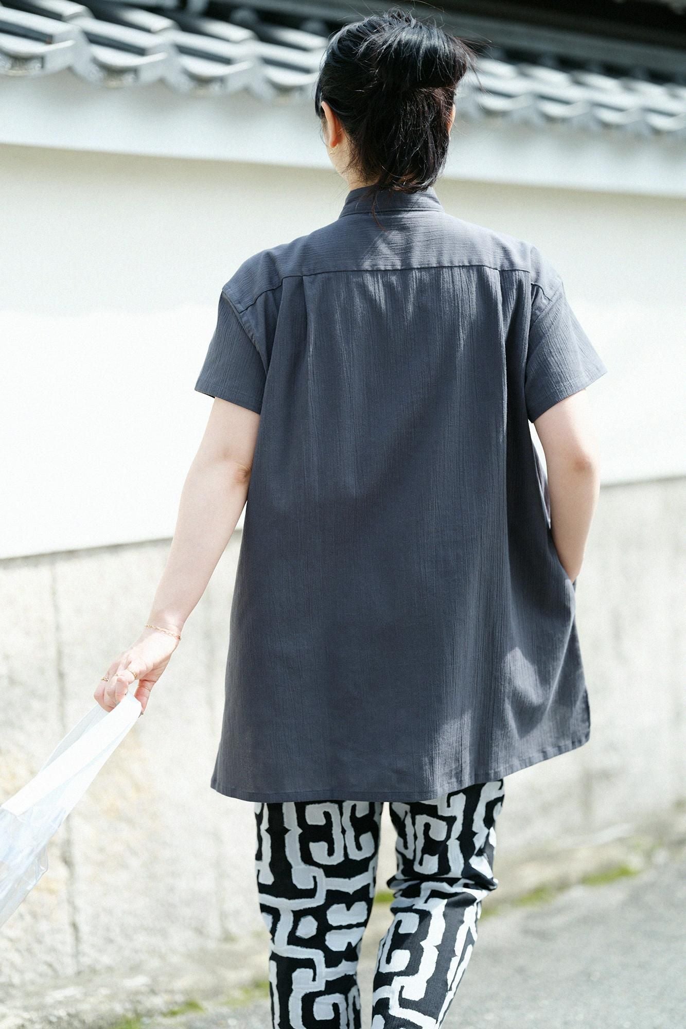 Takashima Chiku 20/20 Grand tunique à manches courtes à manches courtes / Haute plomb (Kinamari)