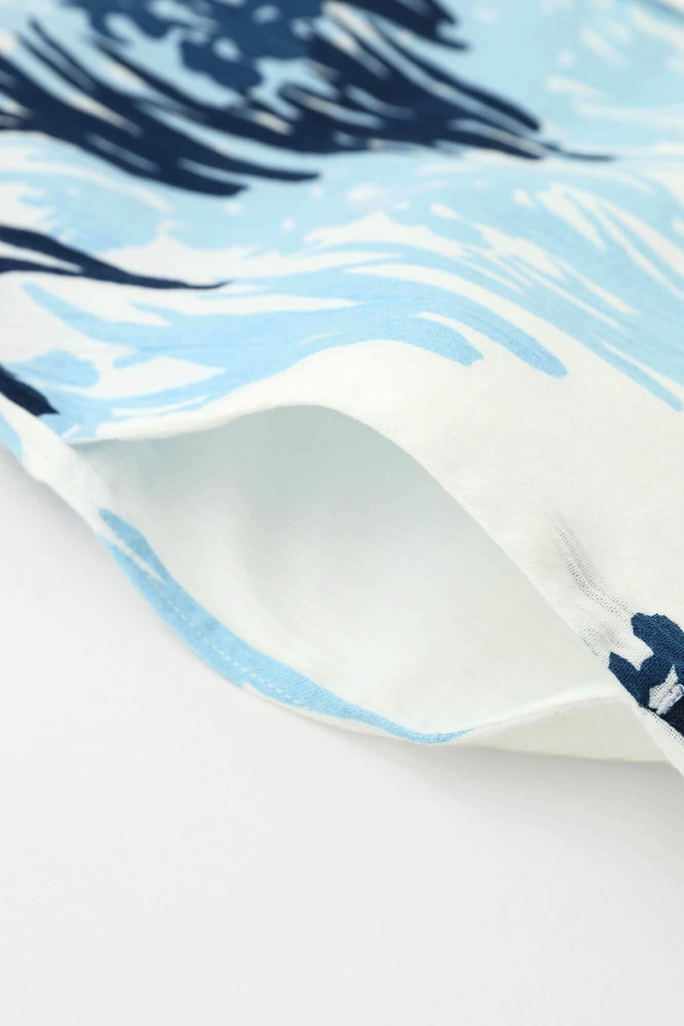 [仅在线] Takashima Shui 20/20 Indigo Printing（Ainasen）支架套圈短袖衬衫SP/Korin tsubameko花屏幕（Kakitsubatazubiobi）副本（传送带）