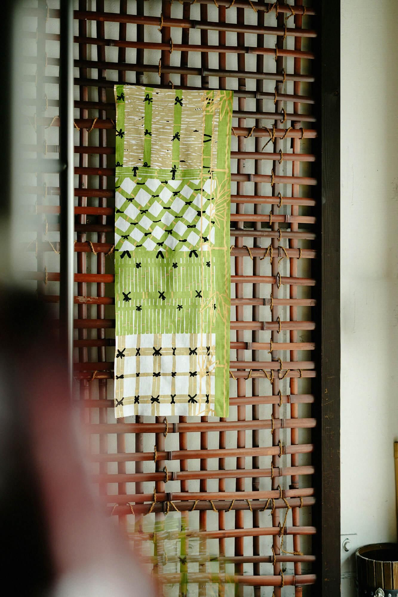 伊势棉纺织布手巾/竹垣