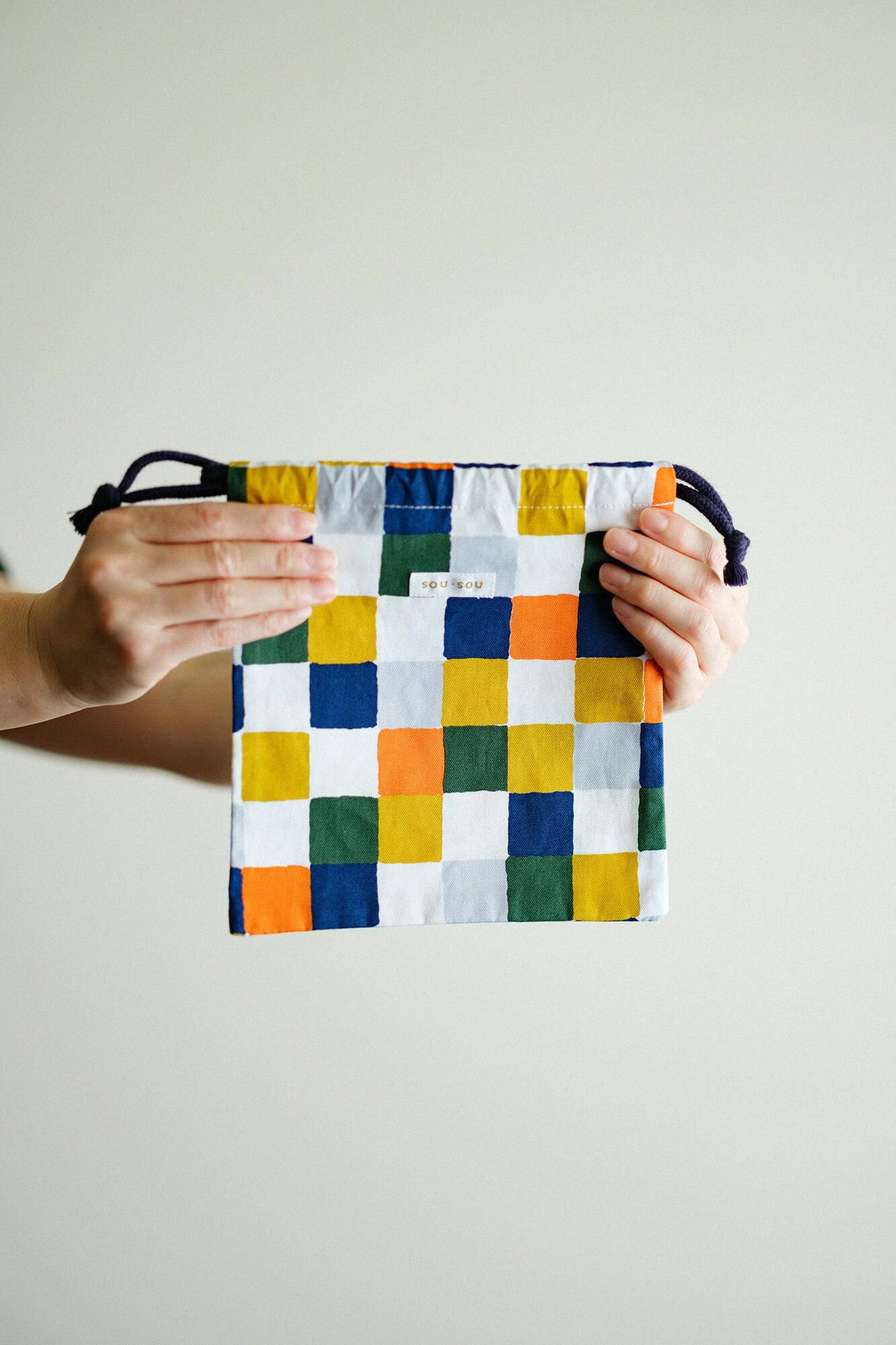 SOU・SOU×丸眞抽繩袋 S／日常