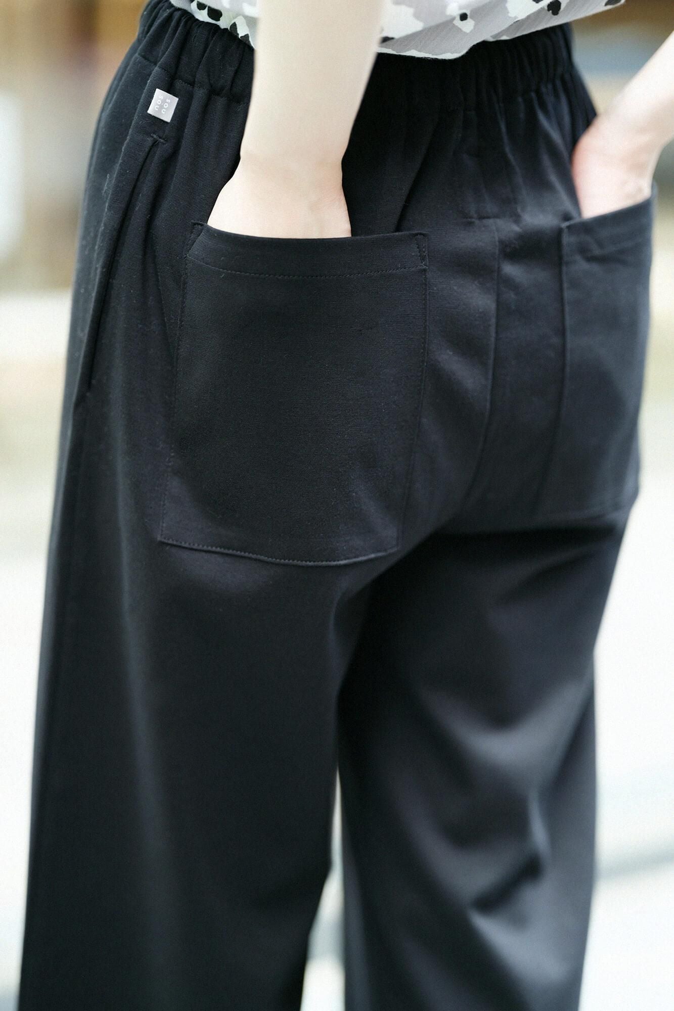 Ponte Fabric Wide Pants 2.0/ Black