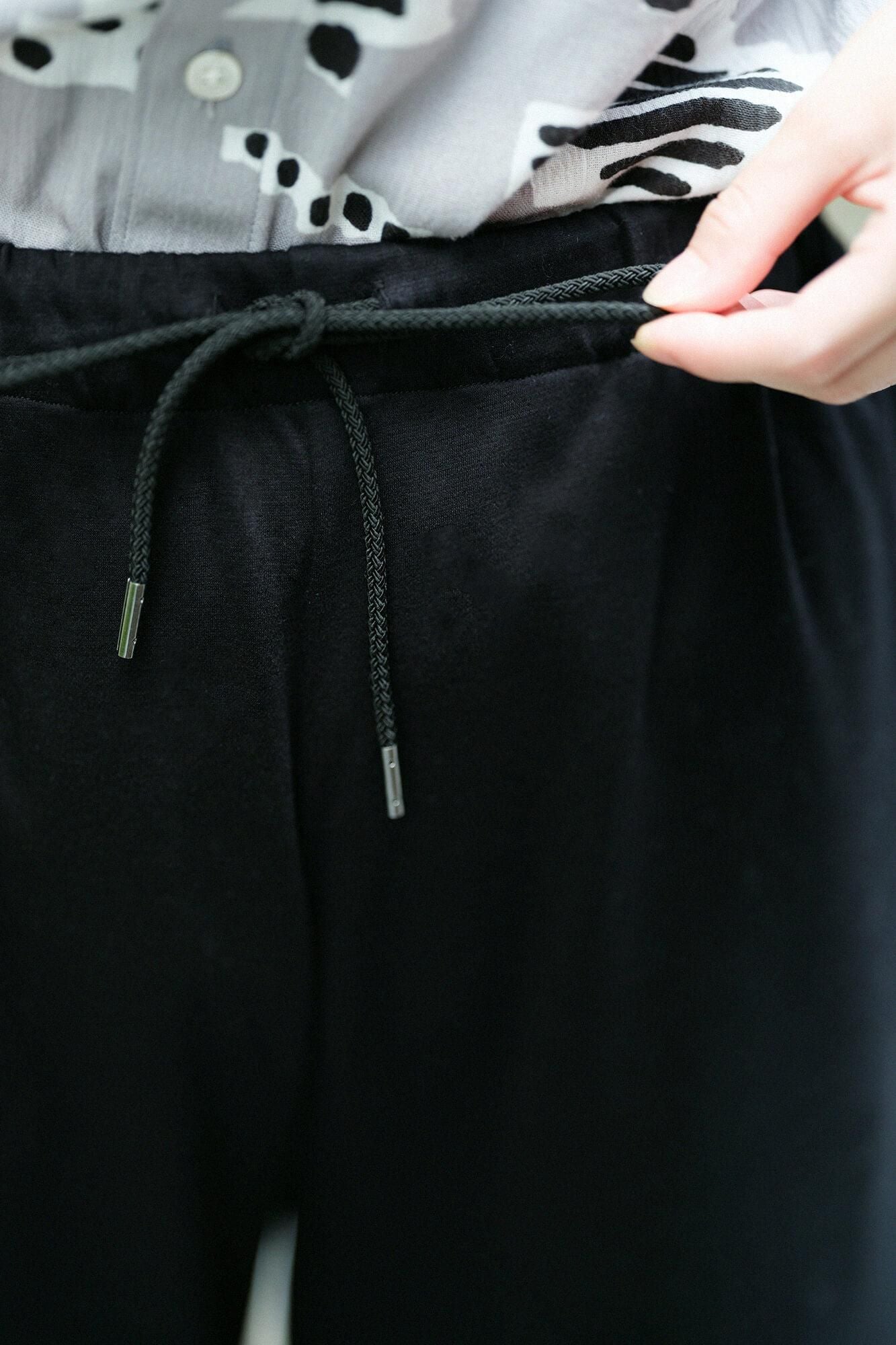 Ponte Fabric Wide Pants 2.0/ Black