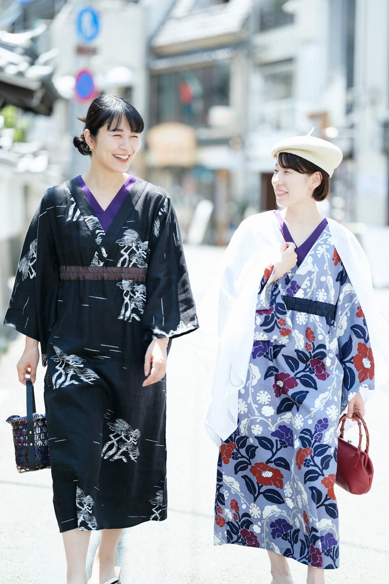 亚麻浴衣御手/松布