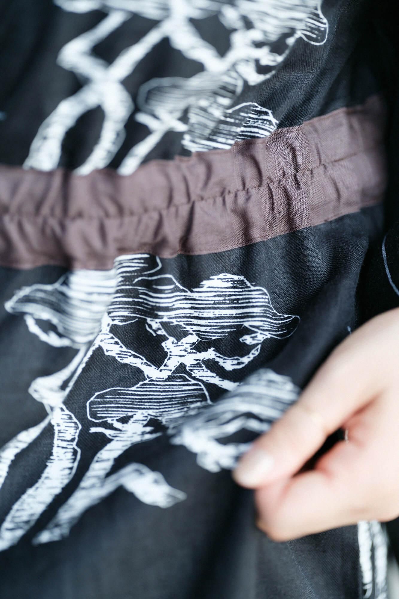 亚麻浴衣御手/松布