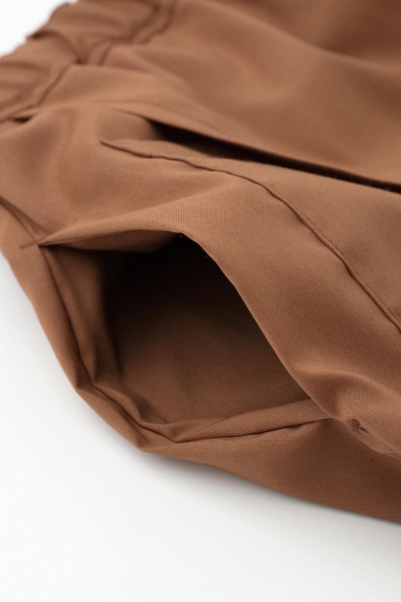 [En ligne seulement] Mélange de lin Shin Tsutsushita/Marron kaki